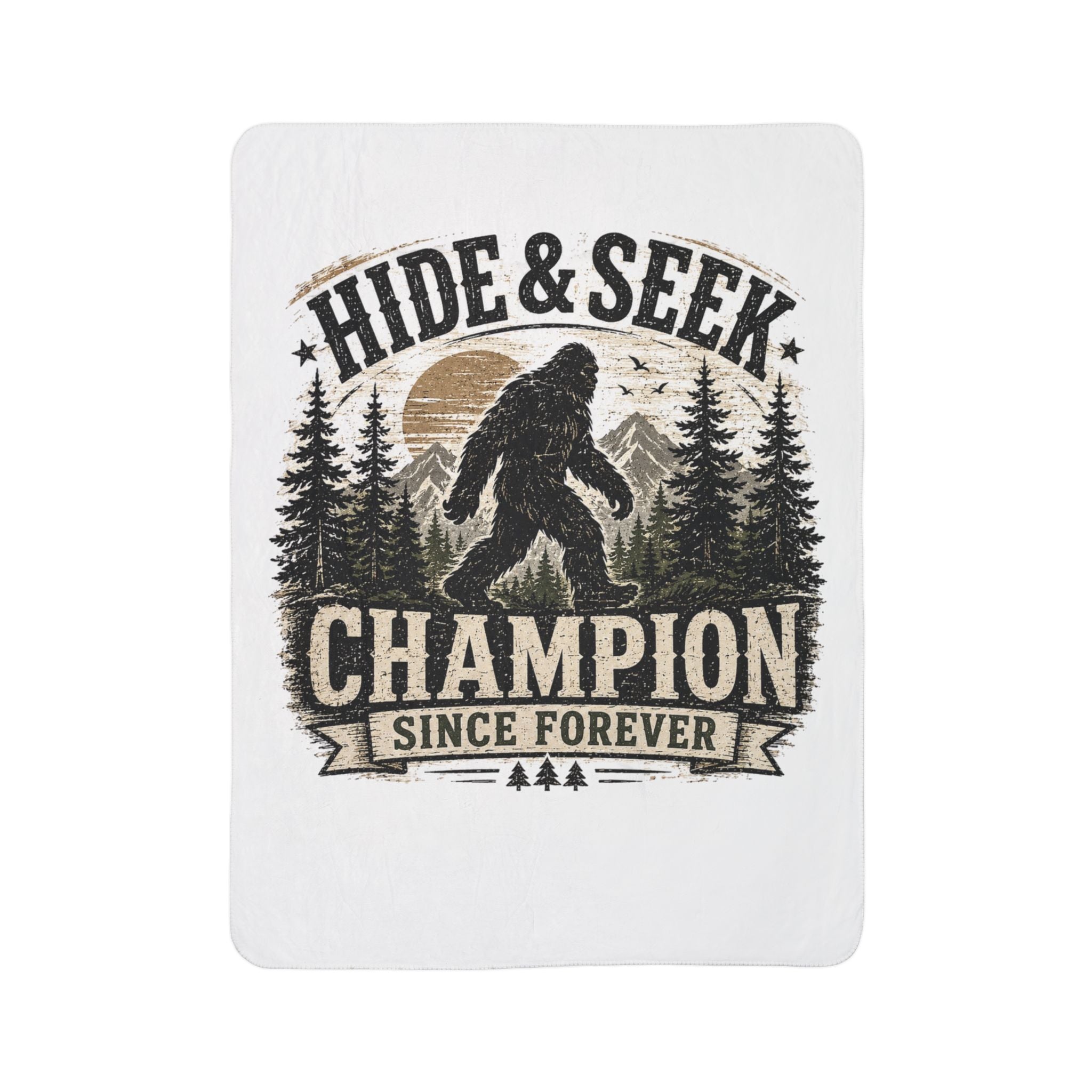 Hide & Seek Champion Bigfoot - Fleece Sherpa Blanket