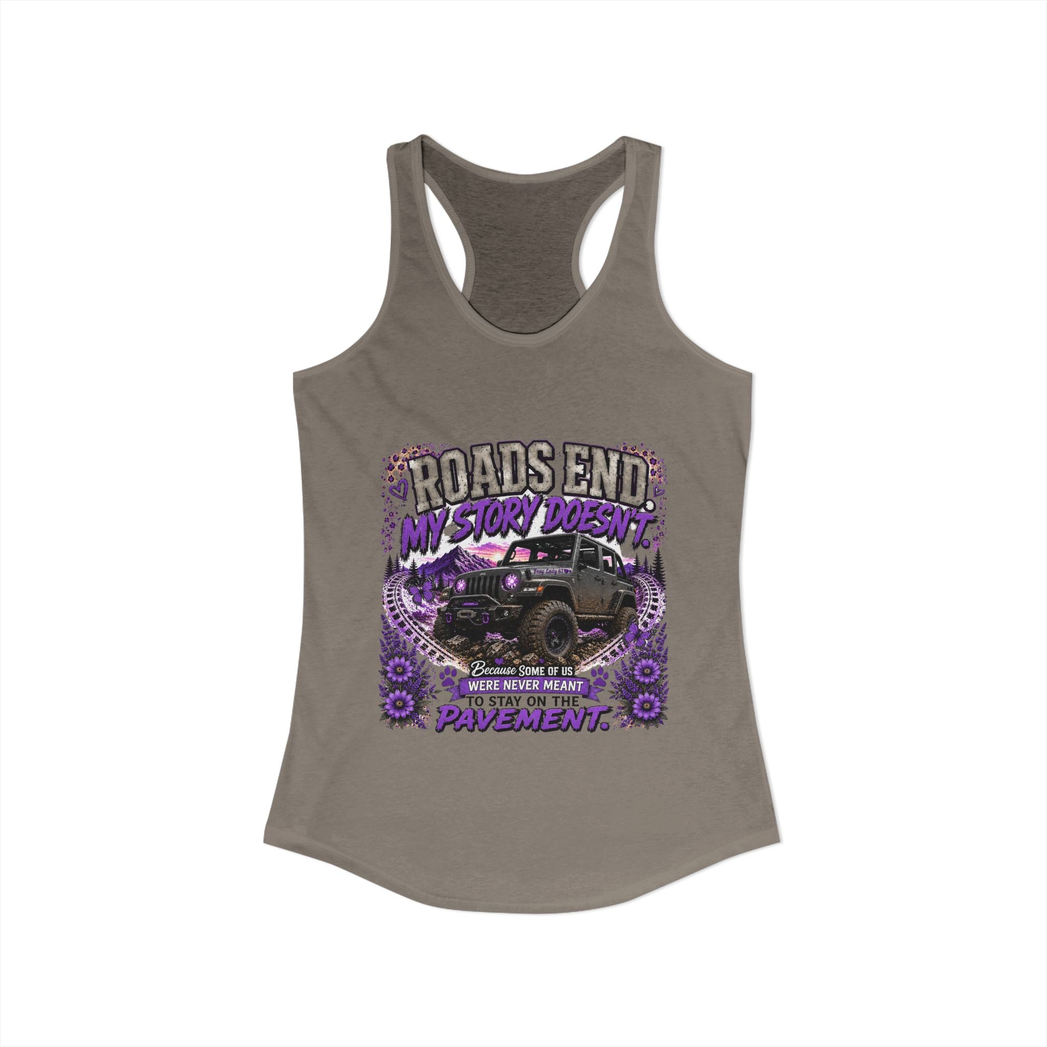 Roads End My Story Doesn't Women's Ideal Racerback Tank