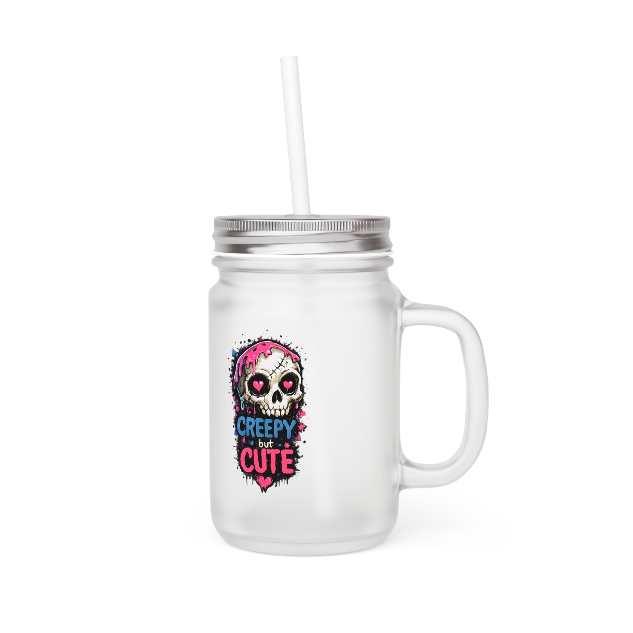 'Cute on the Outside, Chaos Inside' Bunny Mason Jar Tumbler — Mason Jar