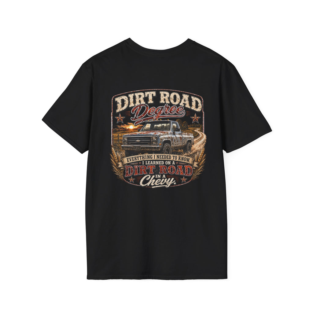 Dirt Road Degree - Chevrolet K30 Vintage Badge T-Shirt