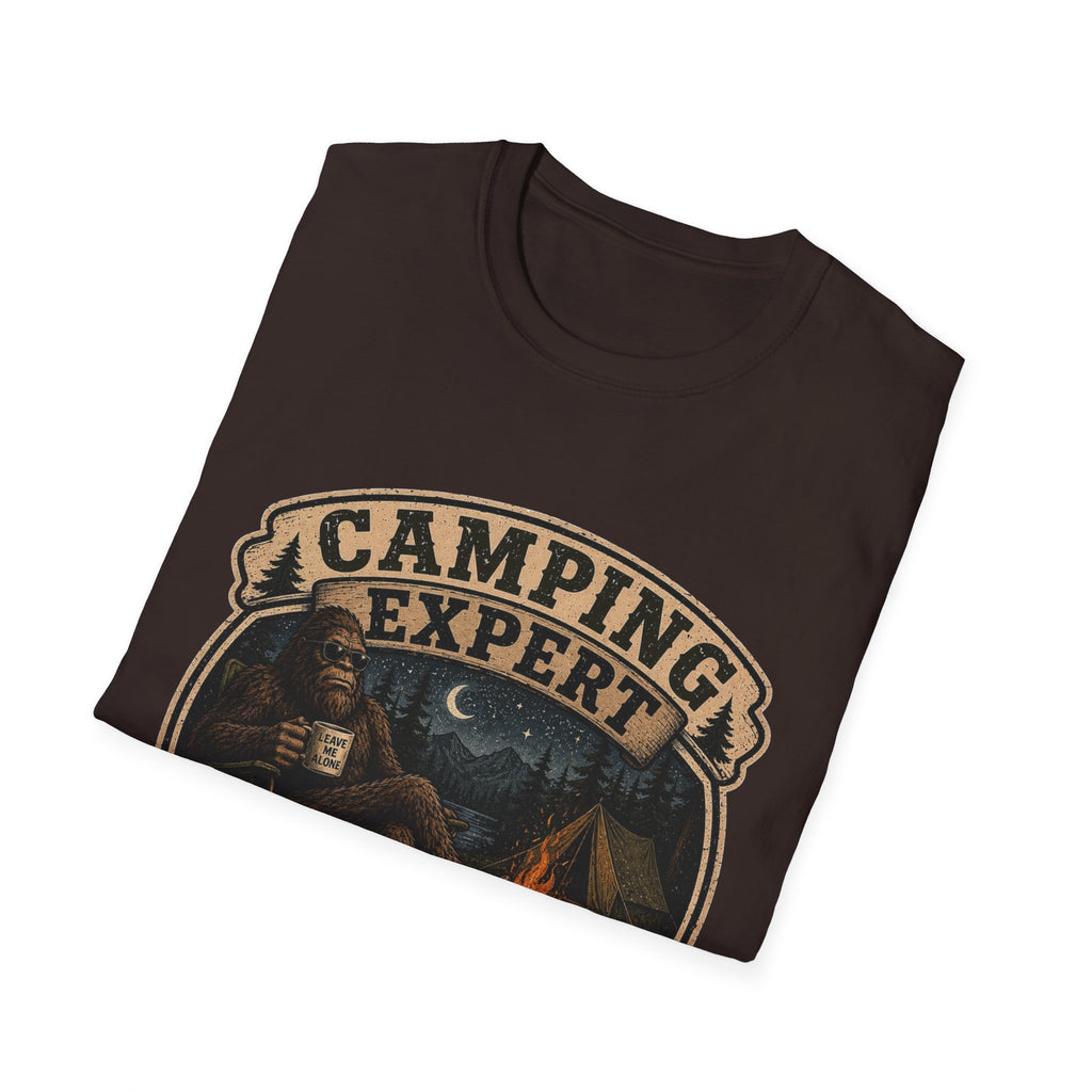 Camping Expert T-Shirt — “I Came. I Saw. I Avoided Everyone.” Outdoorsy Campfire Tee