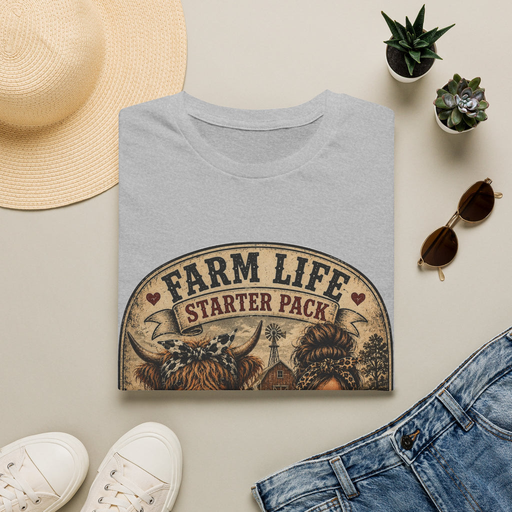 Farm Life Highland Cow Unisex Softstyle T-Shirt