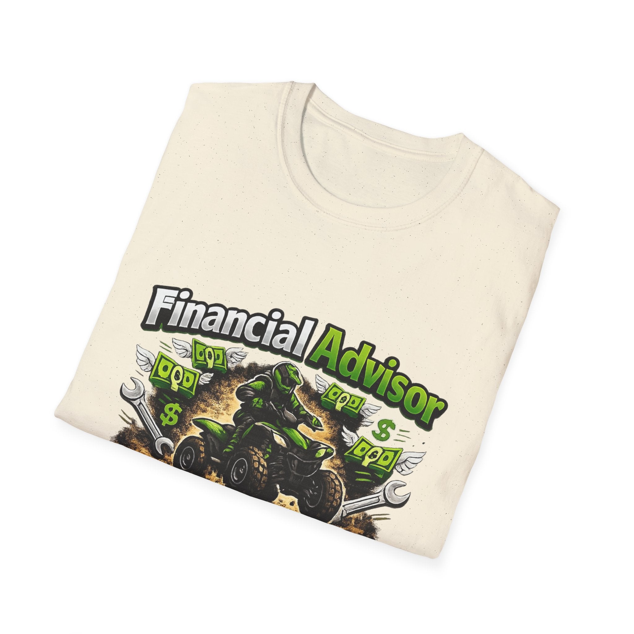 Financial Advisor ATV T‑Shirt — "Apparently I Know More ATV Parts" Money Mechanic Tee