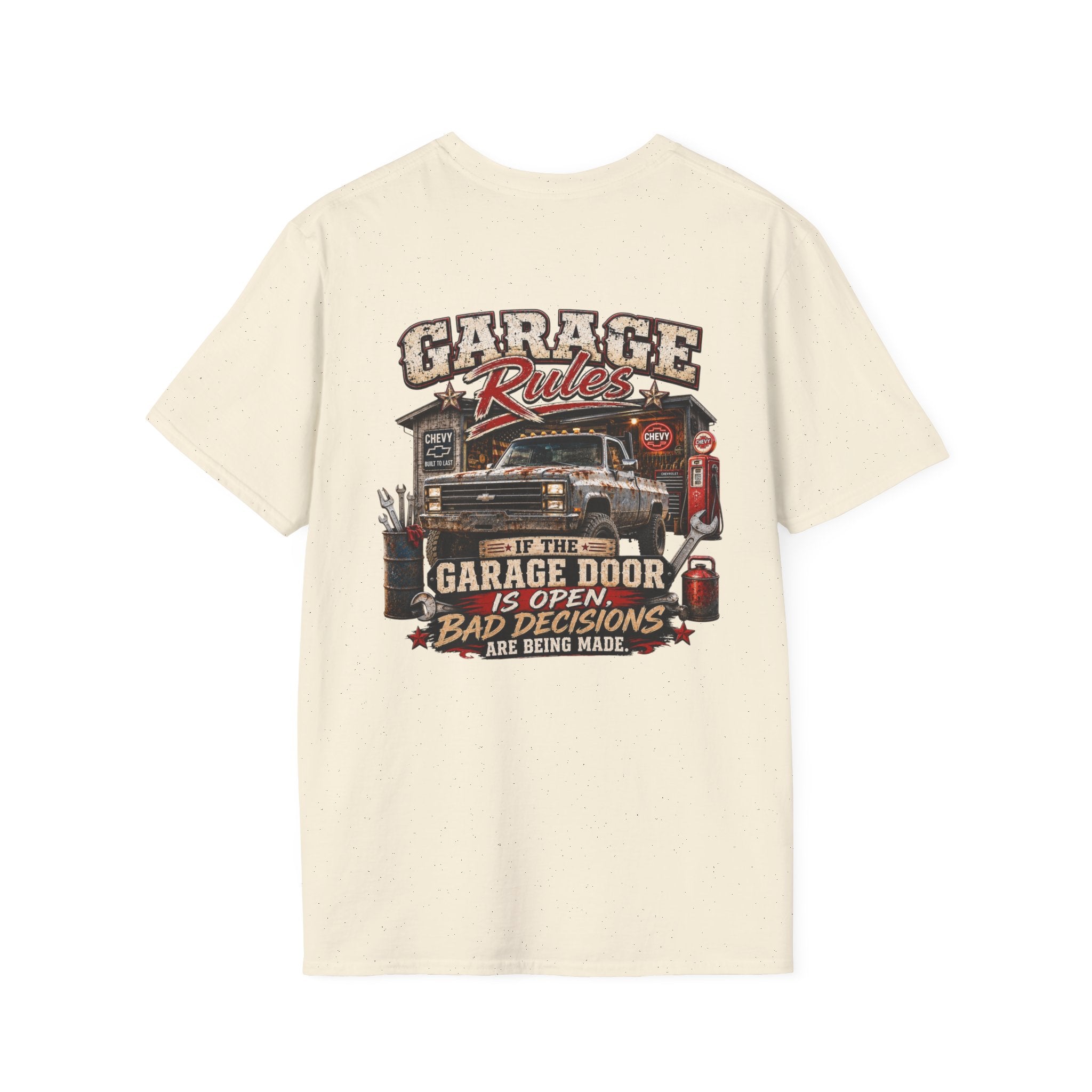 Garage Rules Chevrolet K30 Vintage Truck T-Shirt — Retro K-30 Badge Tee