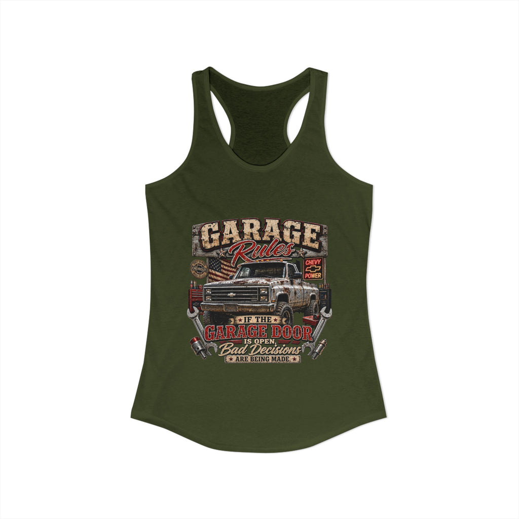 Garage Rules Ideal Racerback Tank