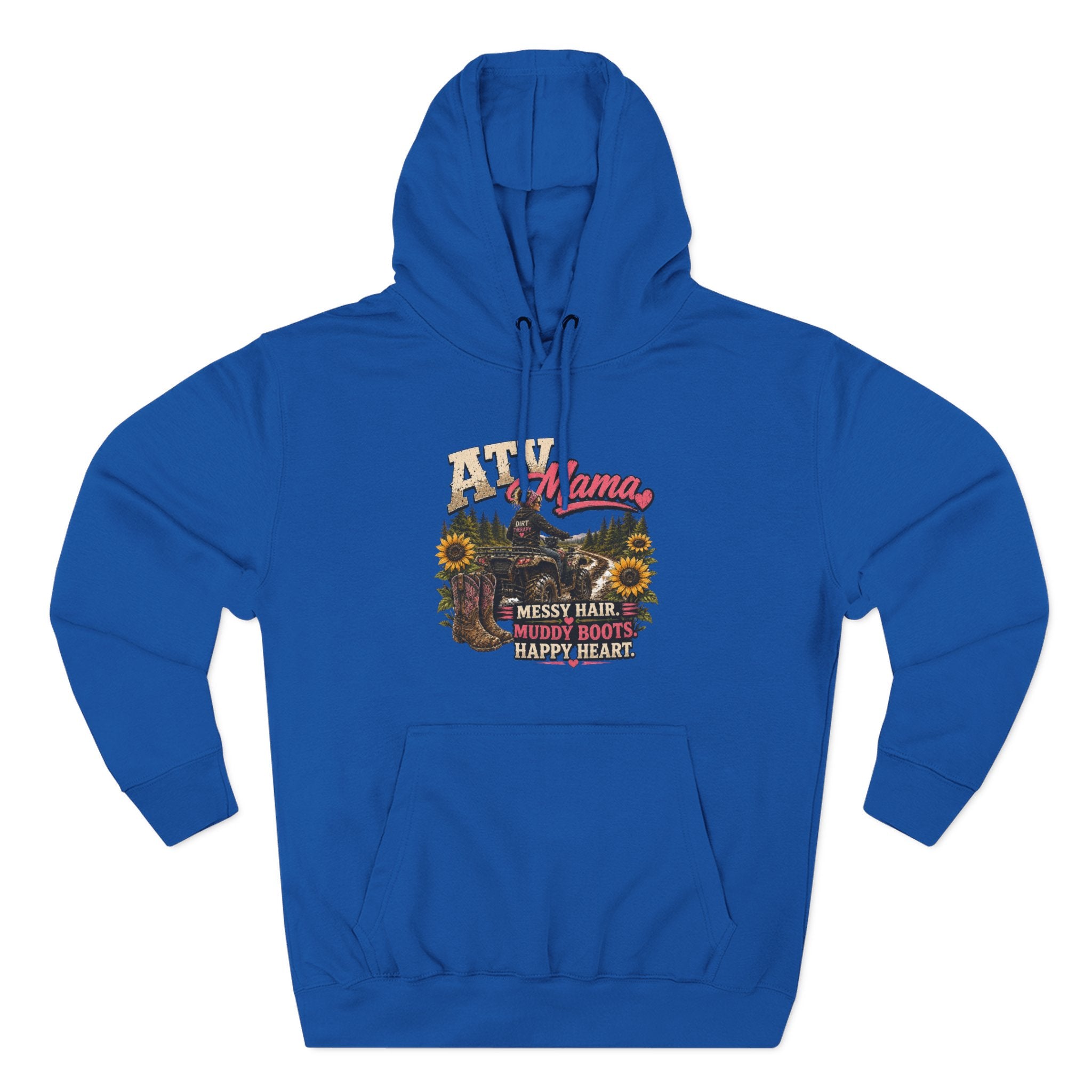 Mama Farm Hoodie — Messy Hair, Muddy Boots Graphic Sweatshirt