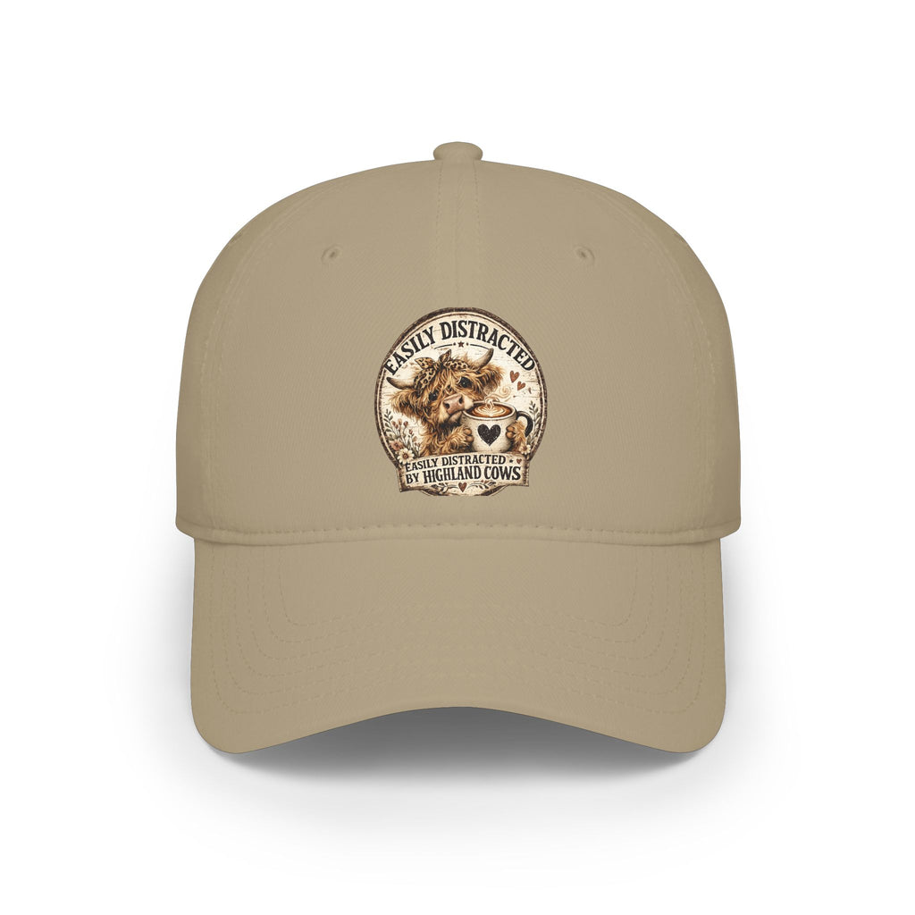 Easily Distracted by Highland Cows Baseball Cap