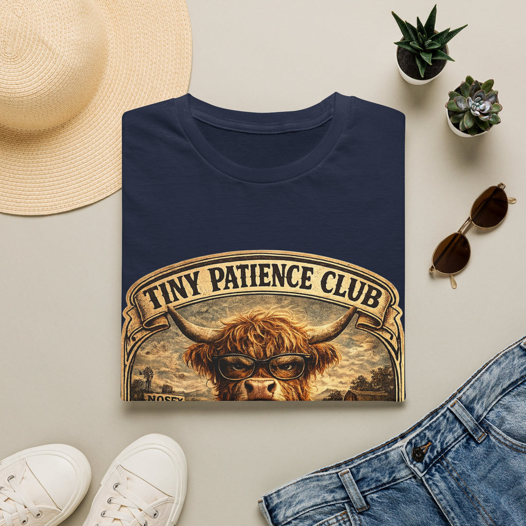 Tiny Patience Club Highland Cow Unisex Softstyle T-Shirt