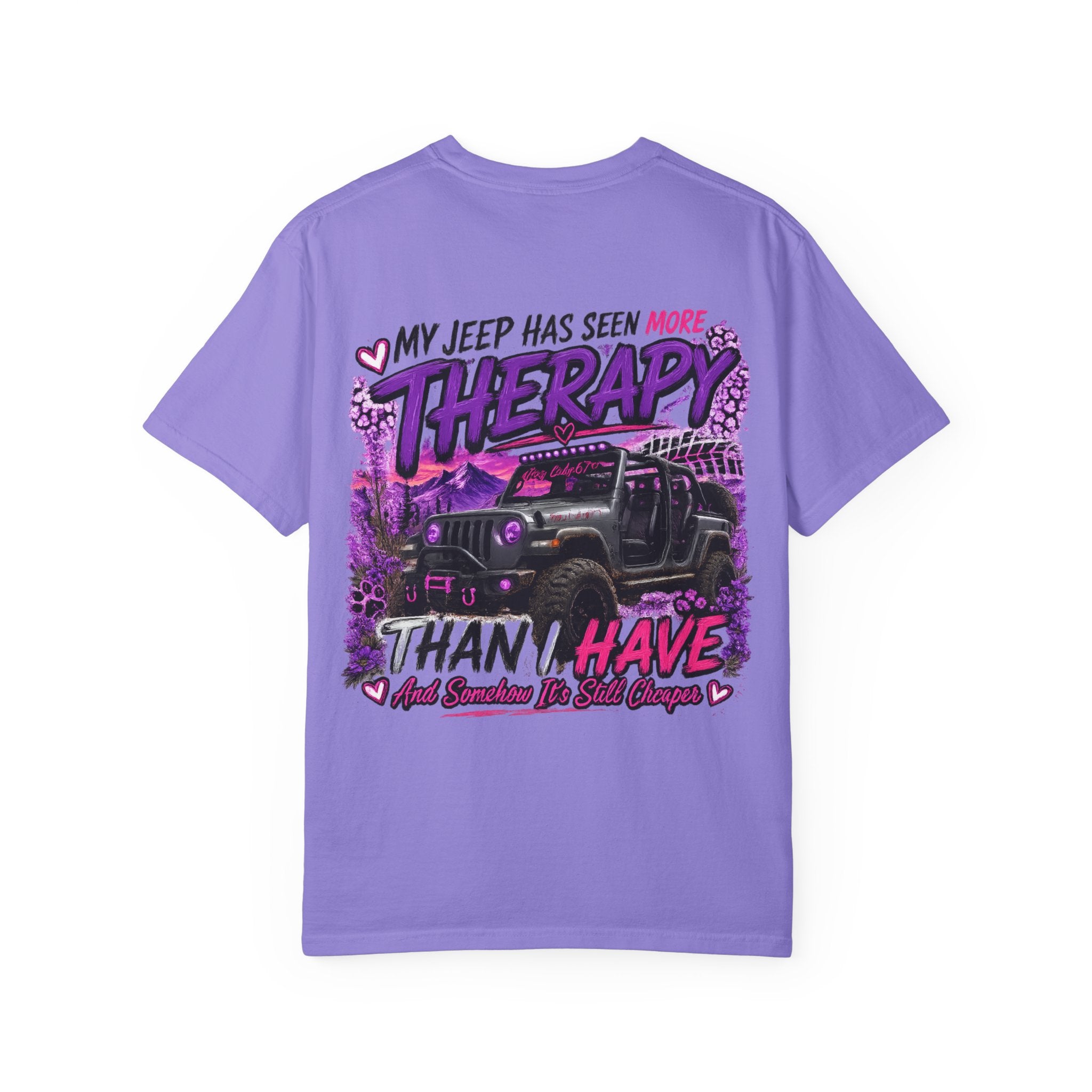 Jeep Therapy T‑Shirt — My Jeep Has Seen More Therapy Than I Have Graphic Tee