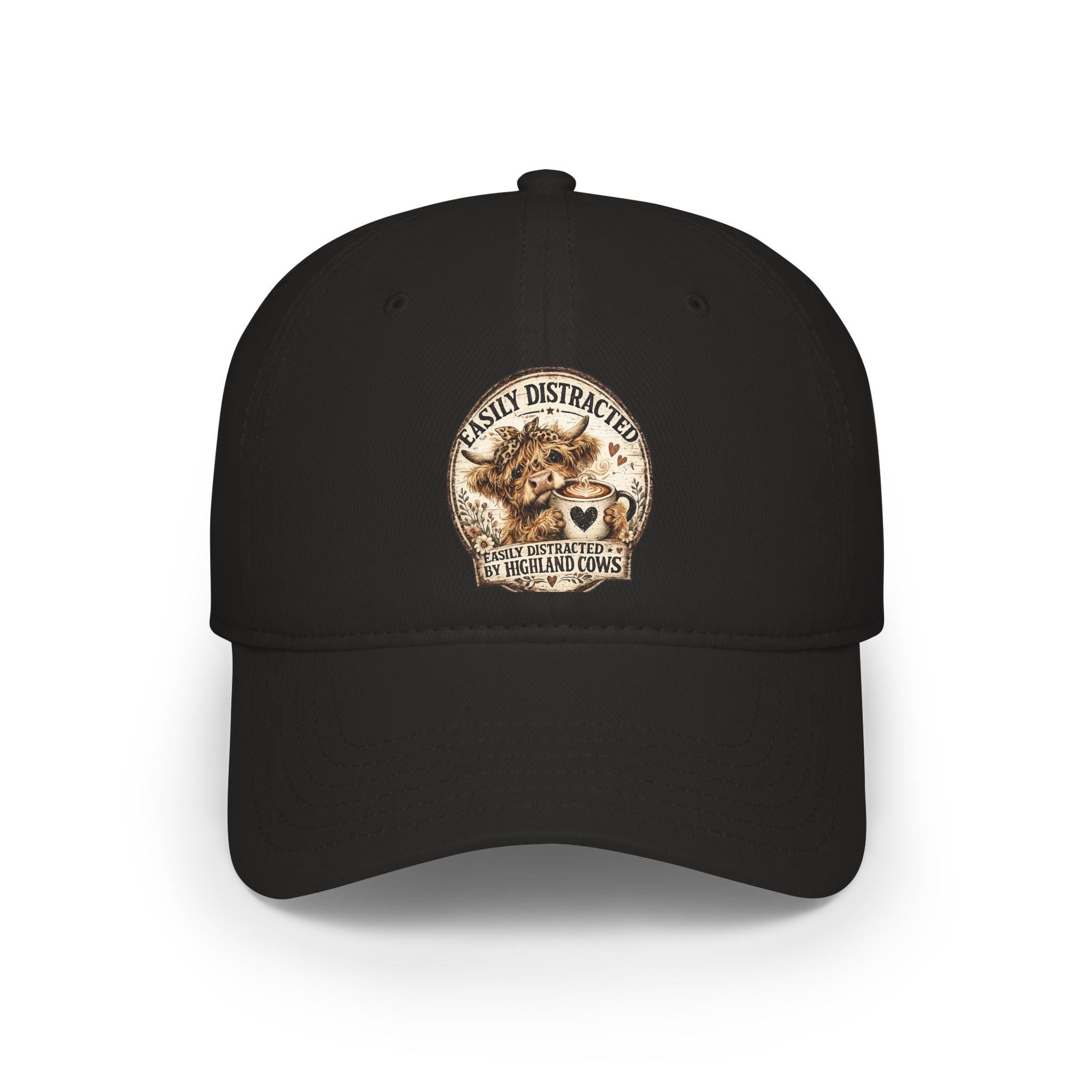 Easily Distracted by Highland Cows Baseball Cap
