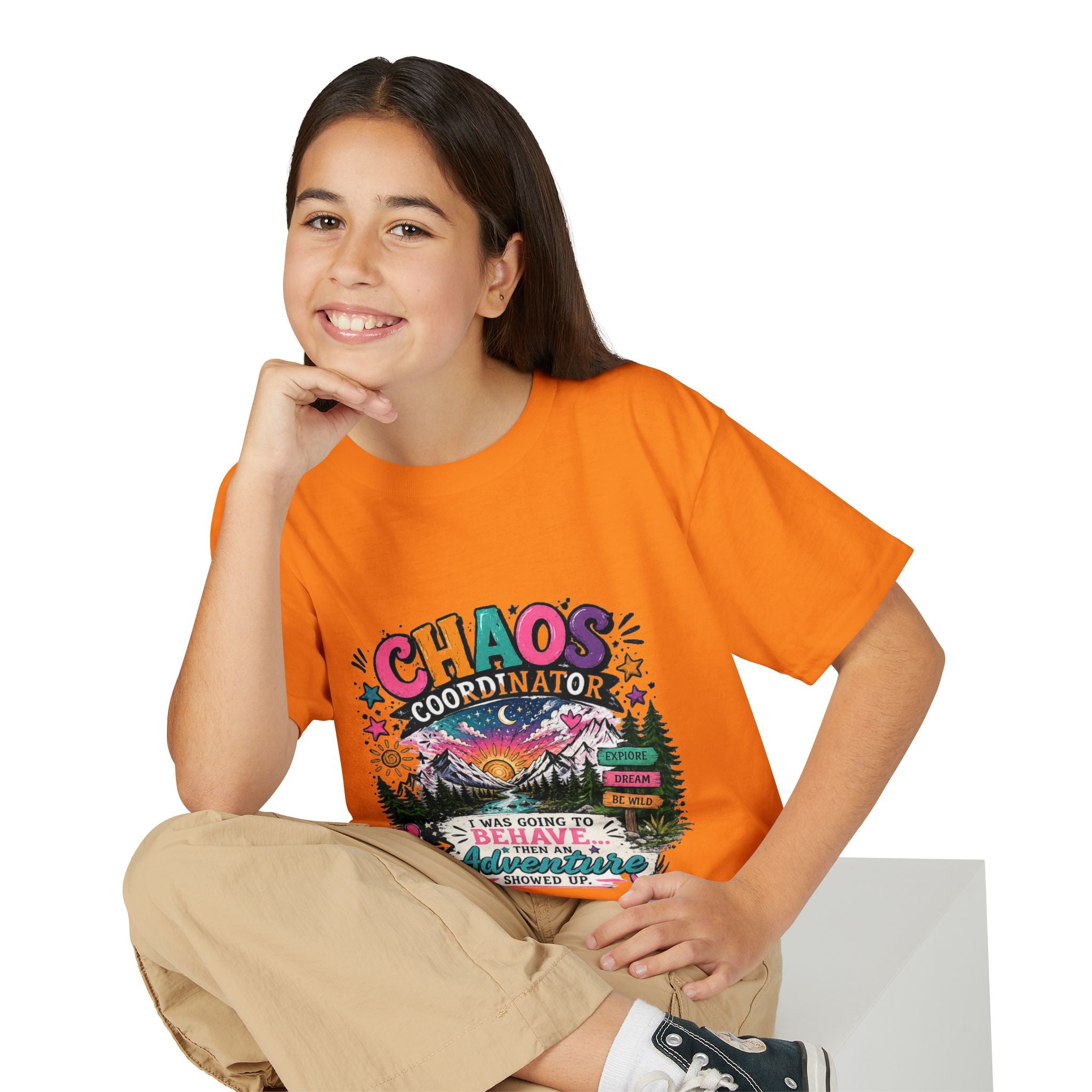 'Chaos Coordinator' Adventure Graphic Tee (Was Going to Behave, Then an Adventure Showed Up) — Youth T-Shirt