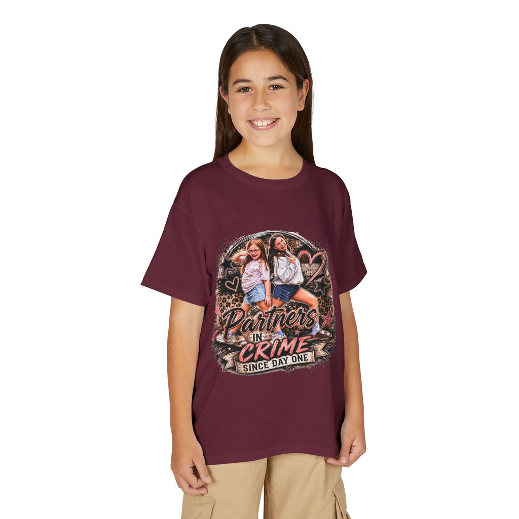 "Partners in Crime Since Day One" Best Friend Tee – Youth T-Shirt