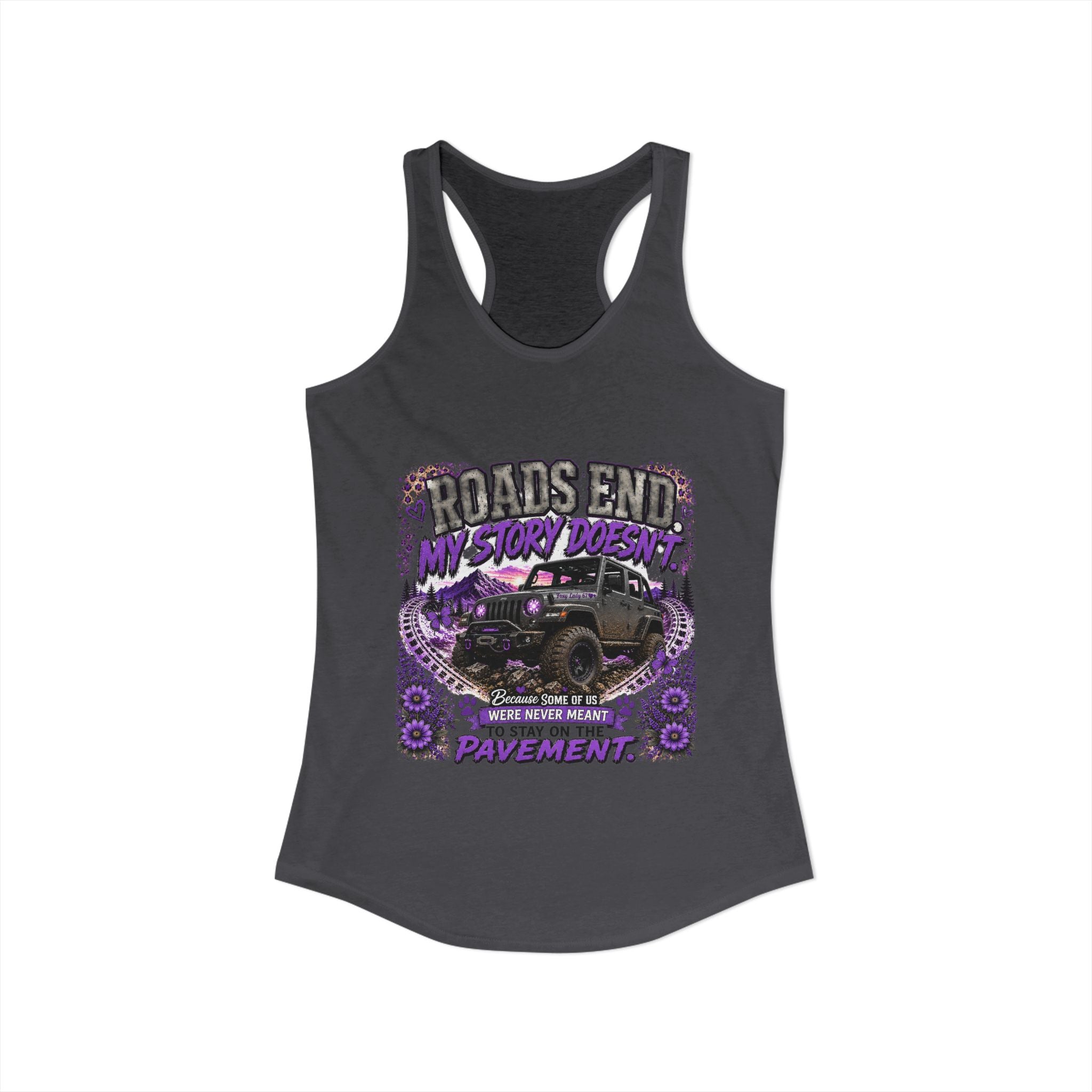 Roads End My Story Doesn't Women's Ideal Racerback Tank