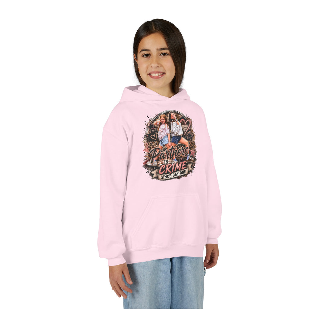 "Partners in Crime Since Day One" Best Friend Matching Sweatshirt — Youth Hoodie