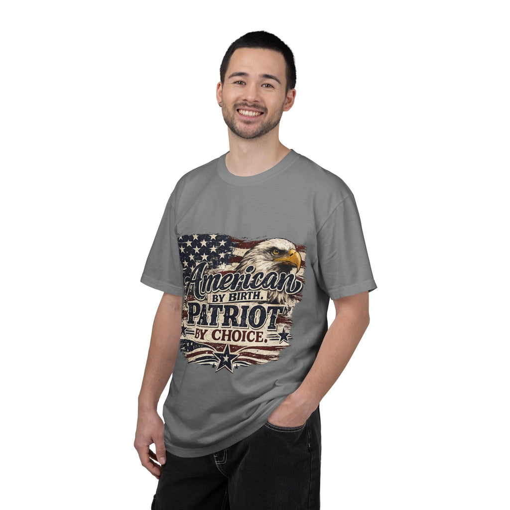 Patriot Eagle T-Shirt — "American by Birth, Patriot by Choice"