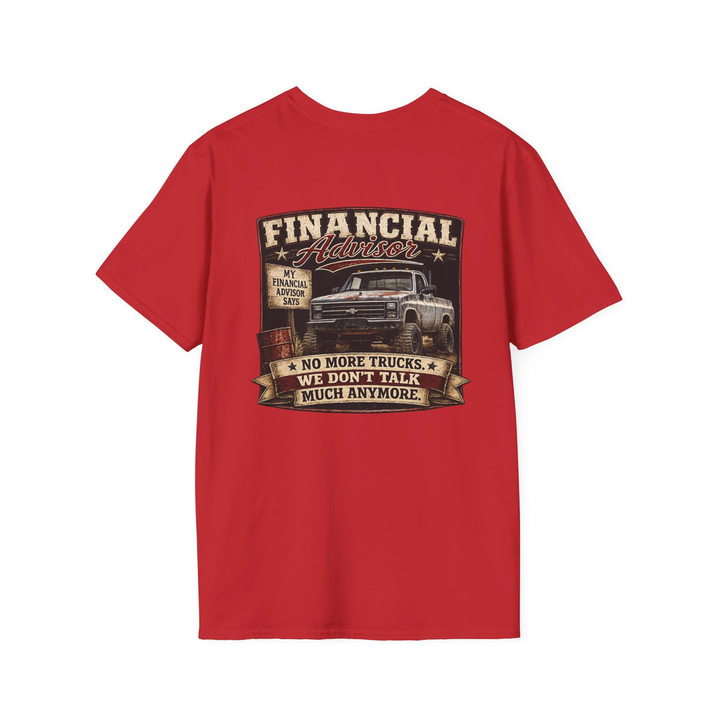 Financial Adviser - Chevrolet K30 Vintage Truck T-Shirt – Retro Chevy K-30 Badge Chest Tee