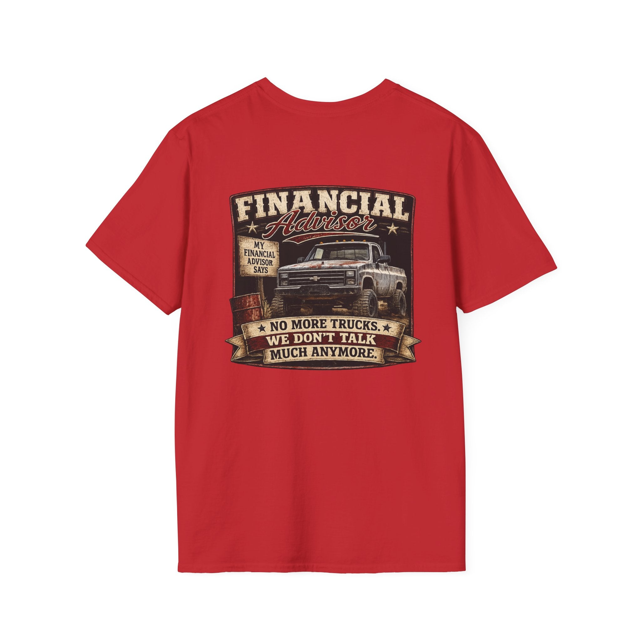 Financial Adviser - Chevrolet K30 Vintage Truck T-Shirt – Retro Chevy K-30 Badge Chest Tee
