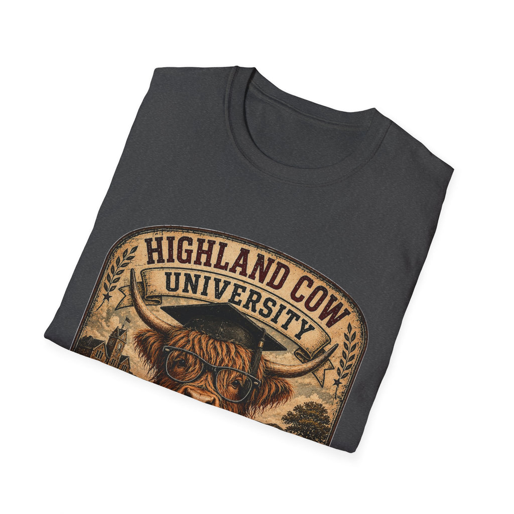 Highland Cow University Unisex Softstyle T-Shirt
