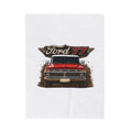 Ford '77 Vintage Truck Velveteen Plush Blanket – Retro Red Pickup Design