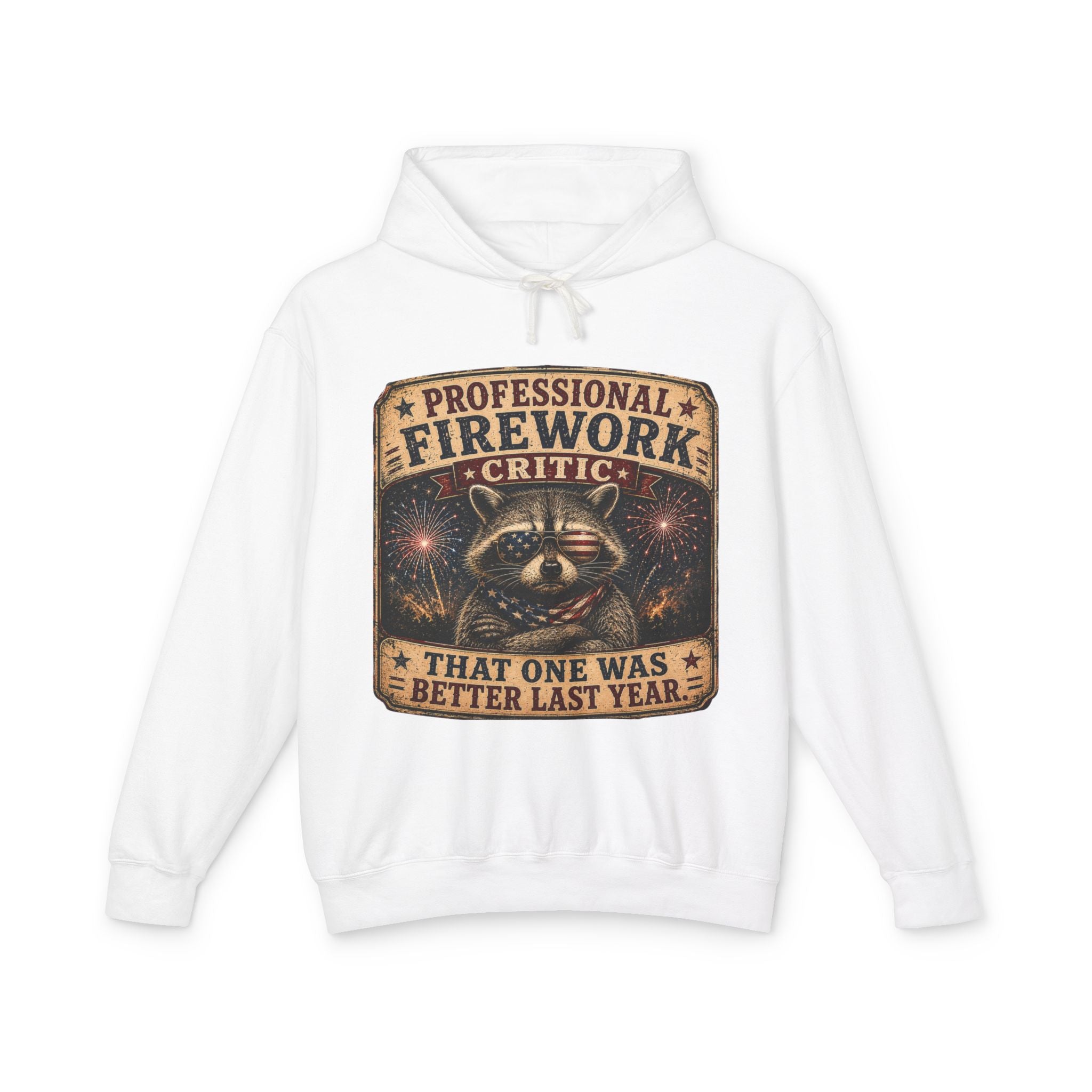 Firework Critic Hoodie — "Professional Firework Critic: That One Was Better Last Year"