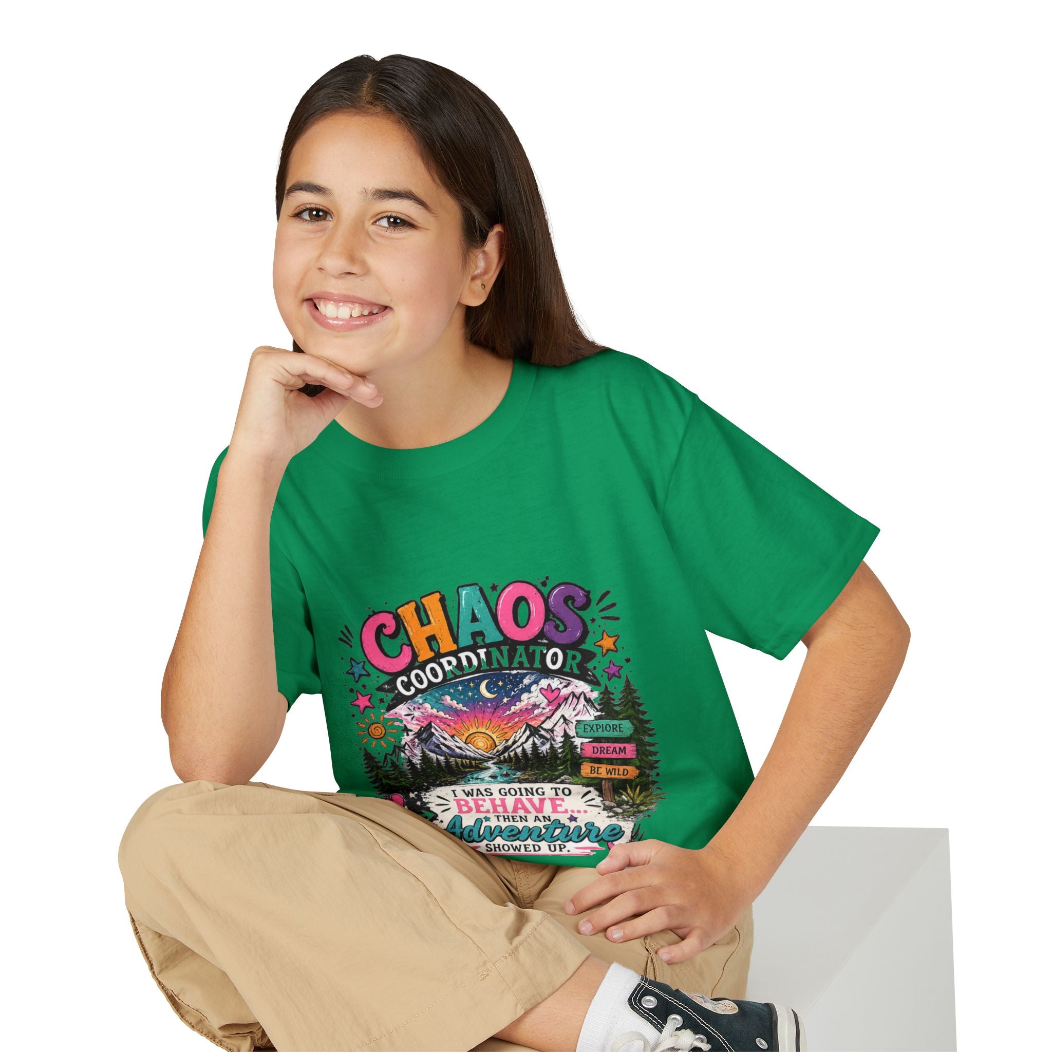 'Chaos Coordinator' Adventure Graphic Tee (Was Going to Behave, Then an Adventure Showed Up) — Youth T-Shirt