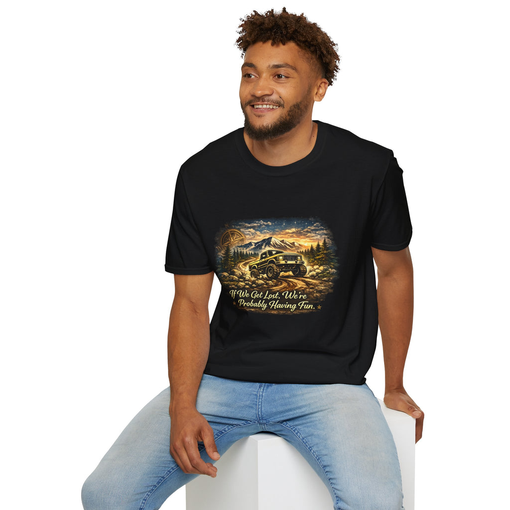 Off-Road Adventure T-Shirt – 'We’ve Got Lost, We’re Probably Having Fun' Scenic Truck Tee