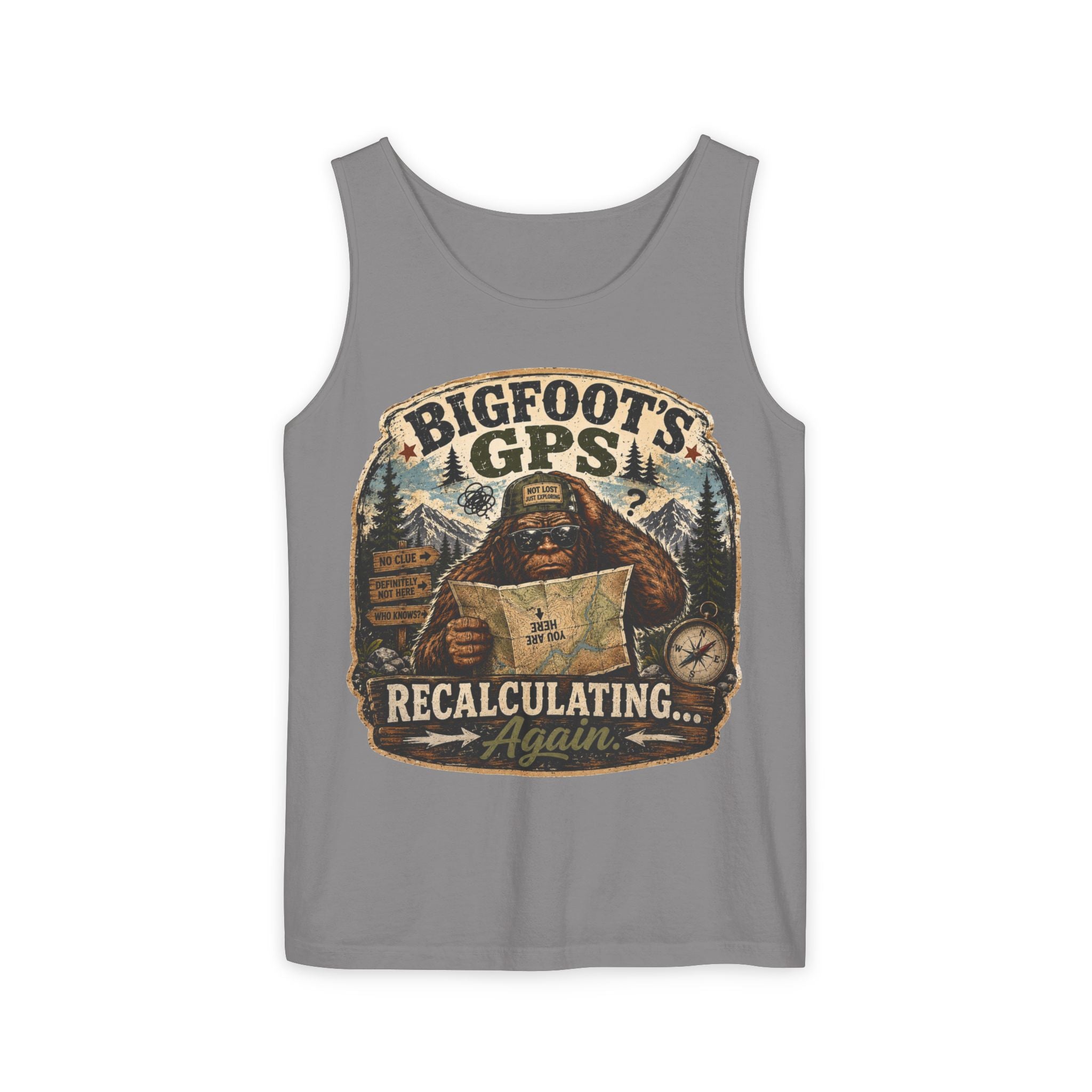 Bigfoot's GPS Relocating AgainTank Top