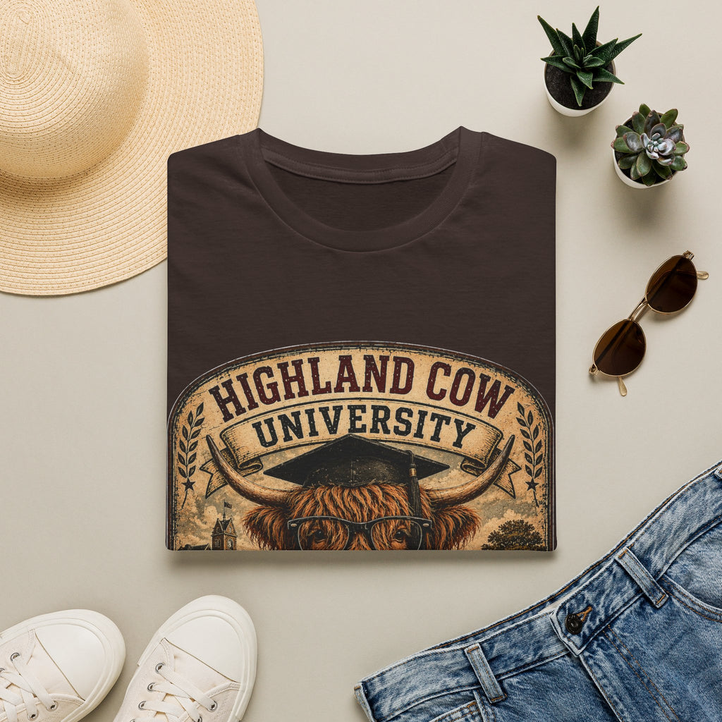 Highland Cow University Unisex Softstyle T-Shirt