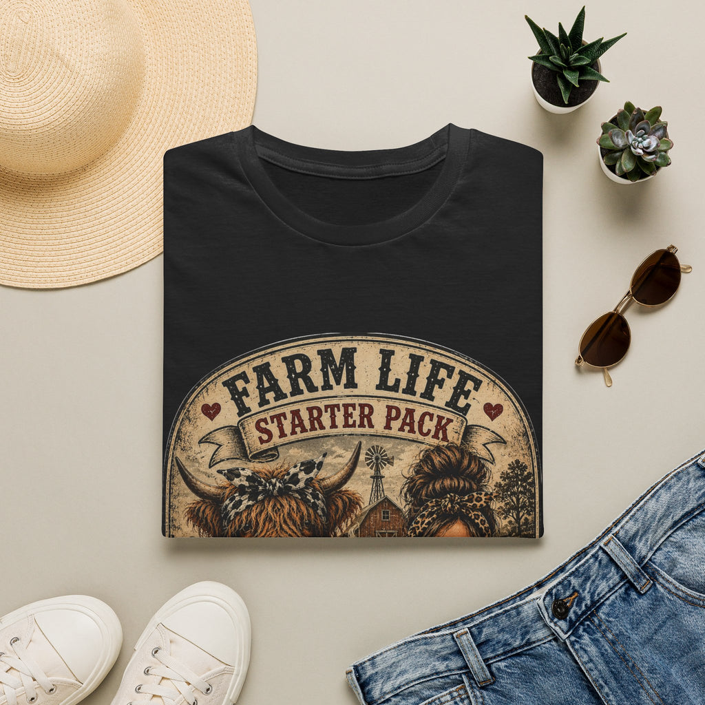 Farm Life Highland Cow Unisex Softstyle T-Shirt