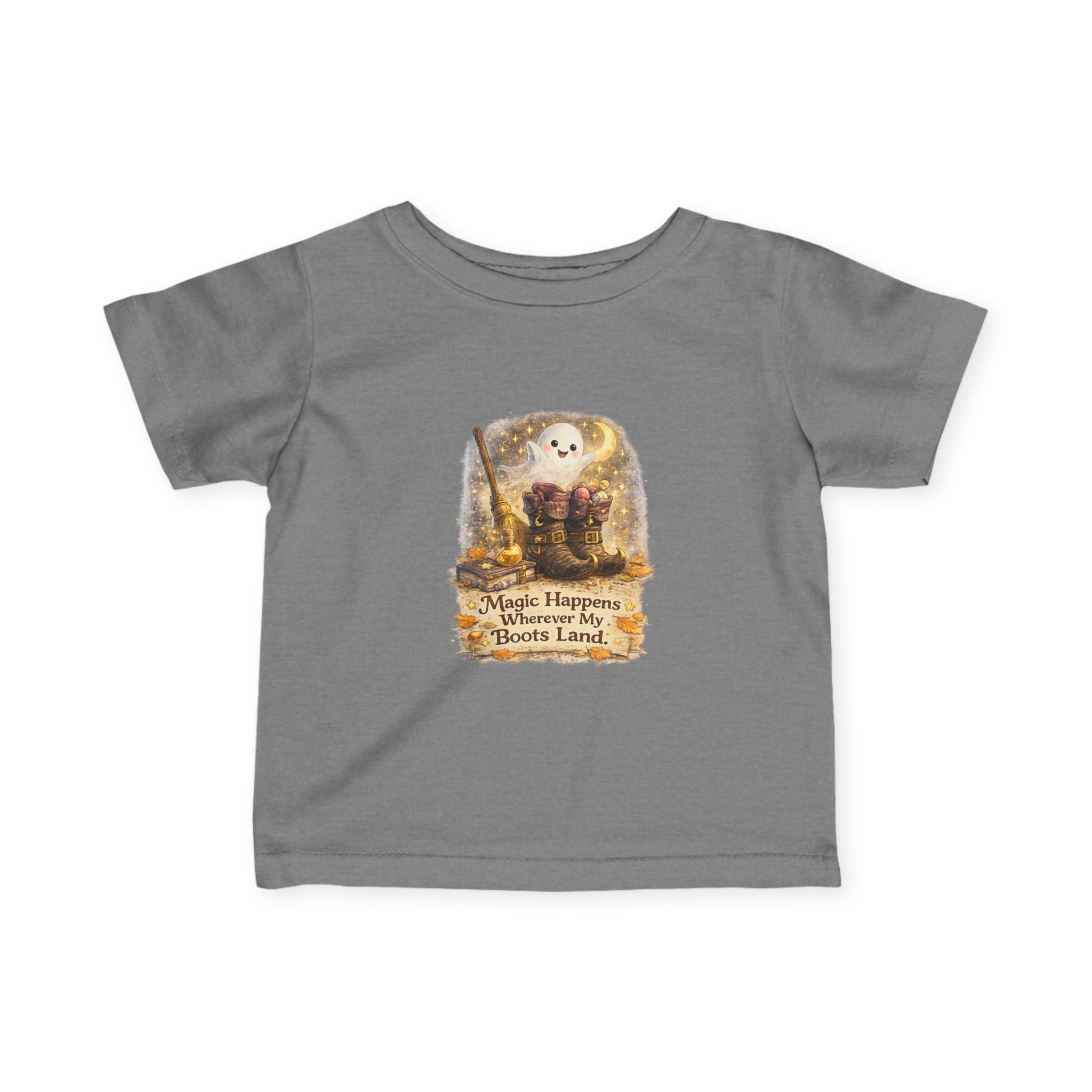 "Magic Happens Wherever My Boots Land" Adventure Baby Shirt — Infant Tee