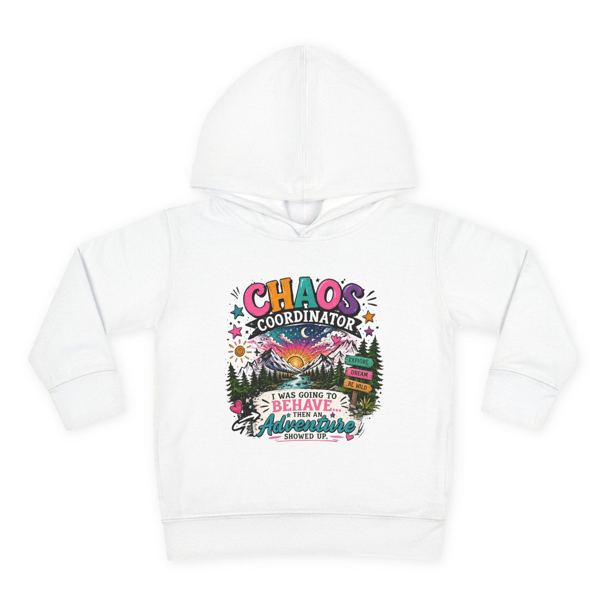 Chaos Coordinator Toddler Pullover Fleece Hoodie