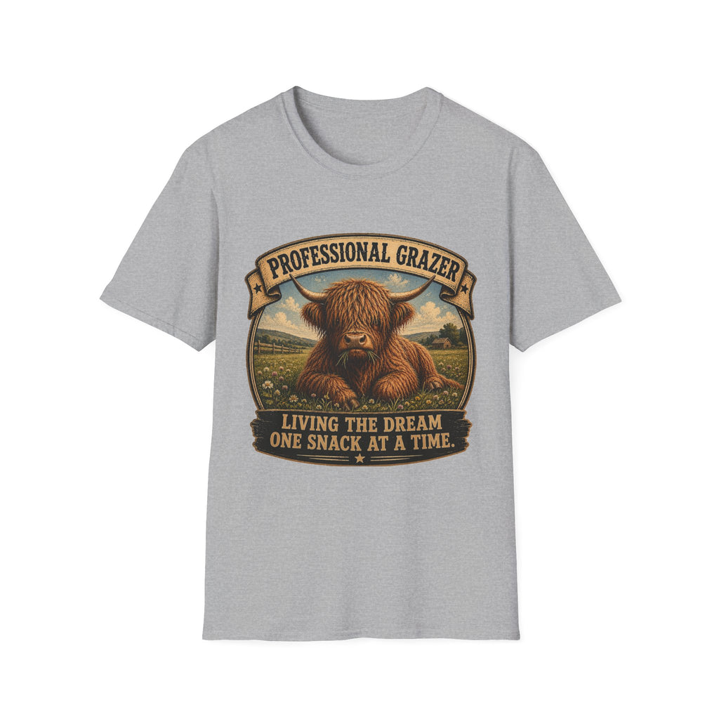 Professional Grazer Highland Cow Unisex Softstyle T-Shirt