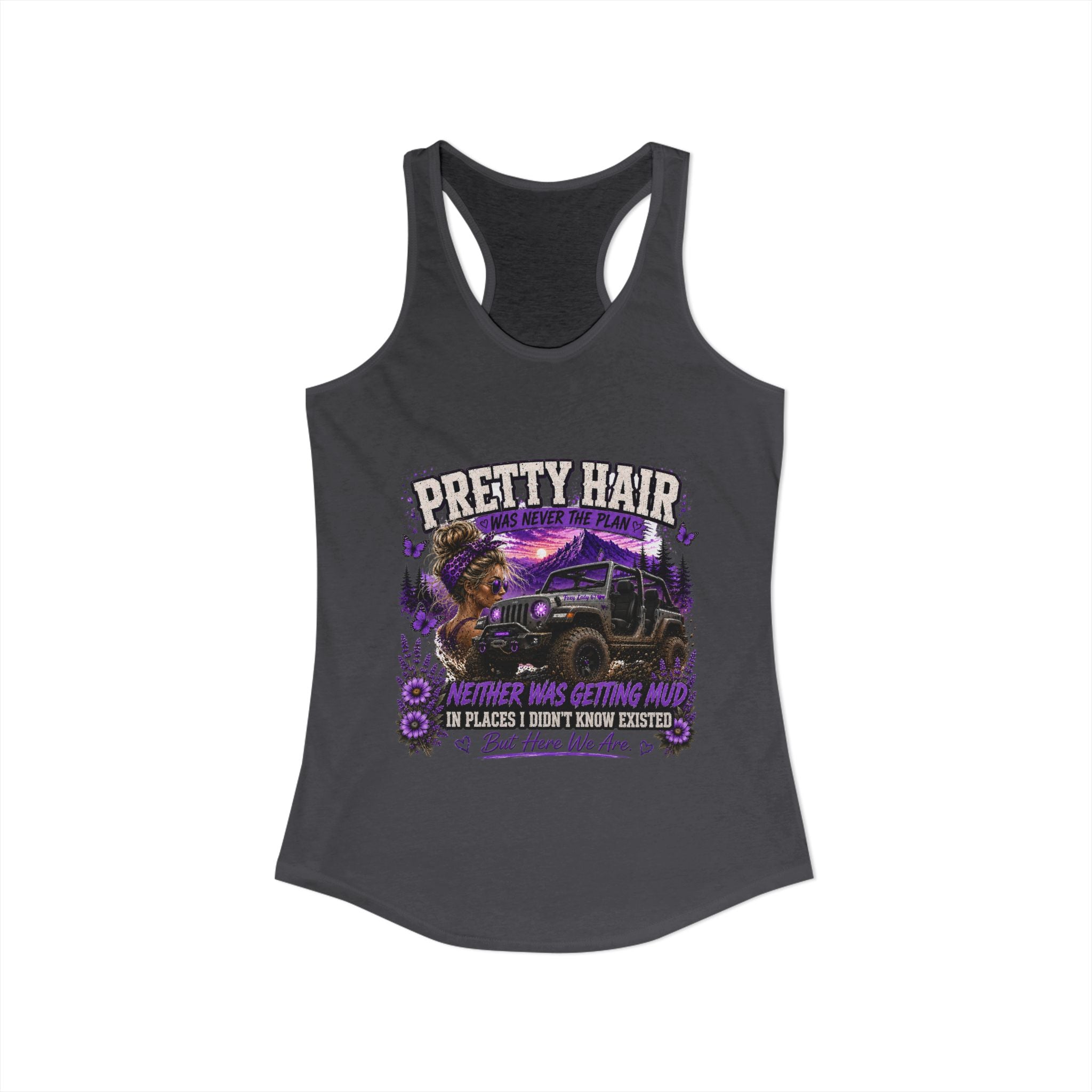 Pretty Hair Jeep Women's Ideal Racerback Tank