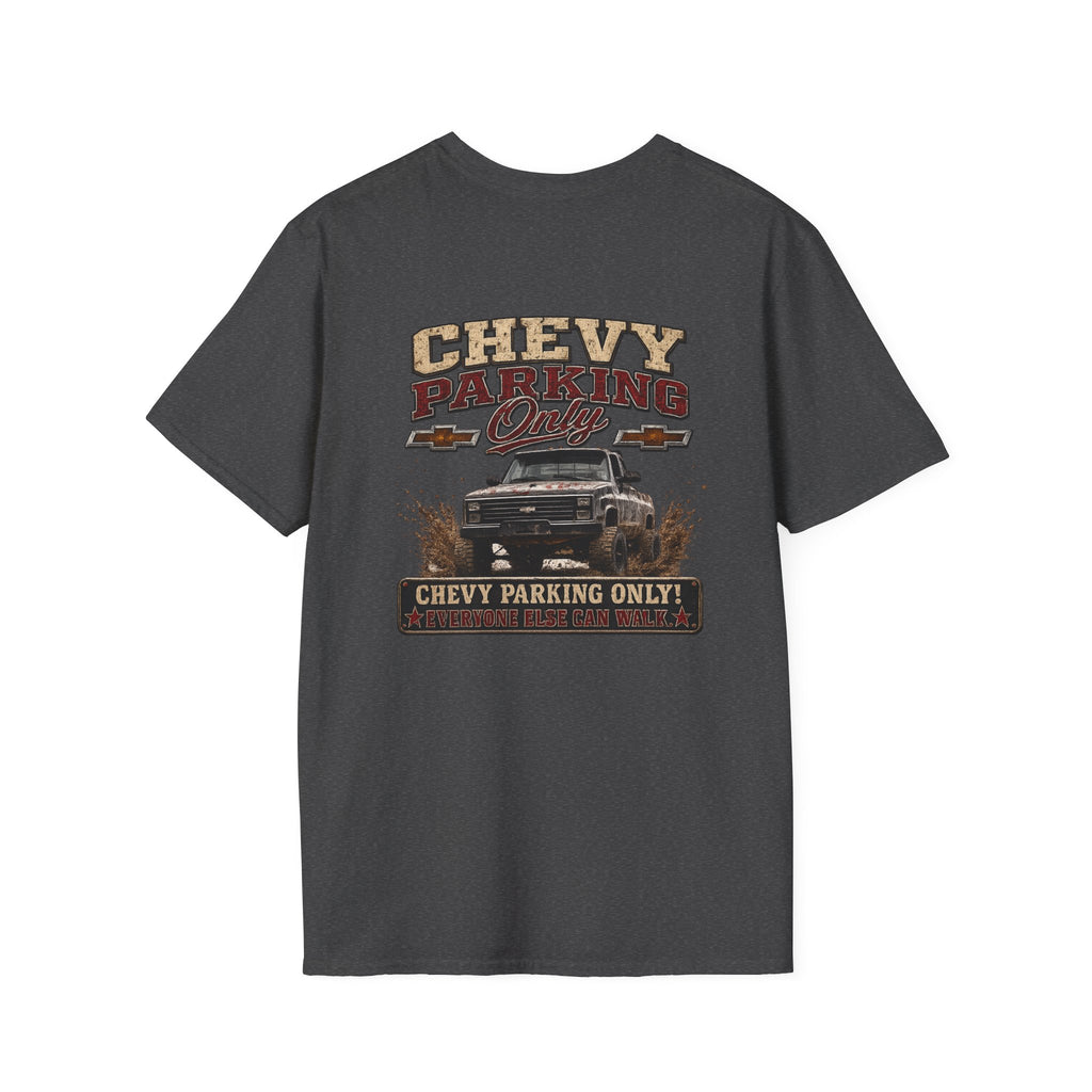 Chevy Parking Only Everyone Else Can Walk - K30 Legacy Edition Badge T-Shirt — 'K30 Legacy Edition 001' Chest Logo