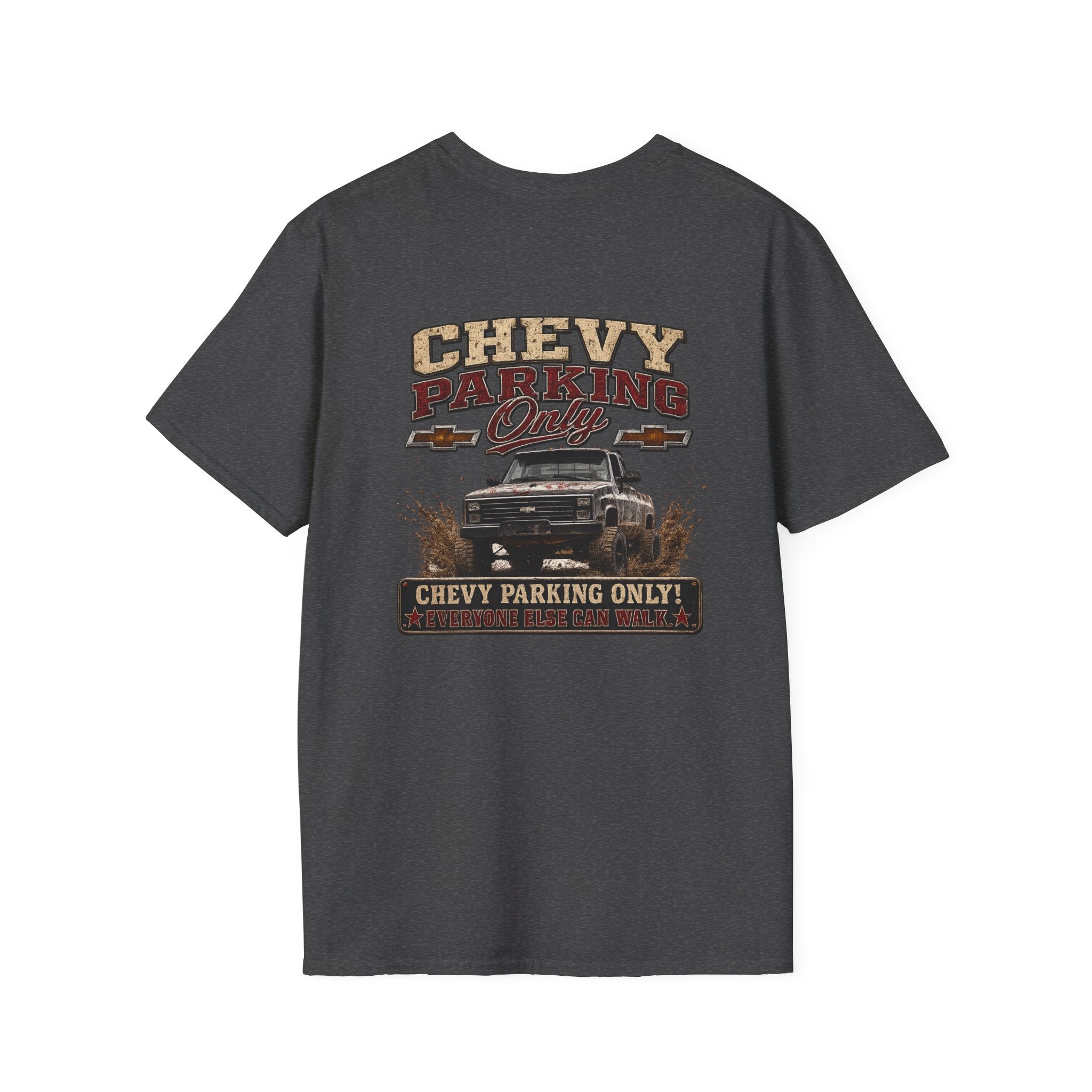 Chevy Parking Only Everyone Else Can Walk - K30 Legacy Edition Badge T-Shirt — 'K30 Legacy Edition 001' Chest Logo