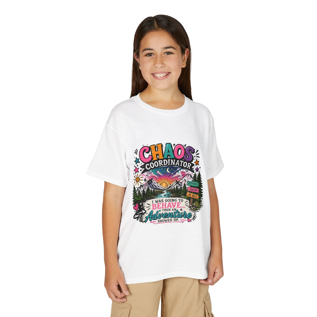 'Chaos Coordinator' Adventure Graphic Tee (Was Going to Behave, Then an Adventure Showed Up) — Youth T-Shirt