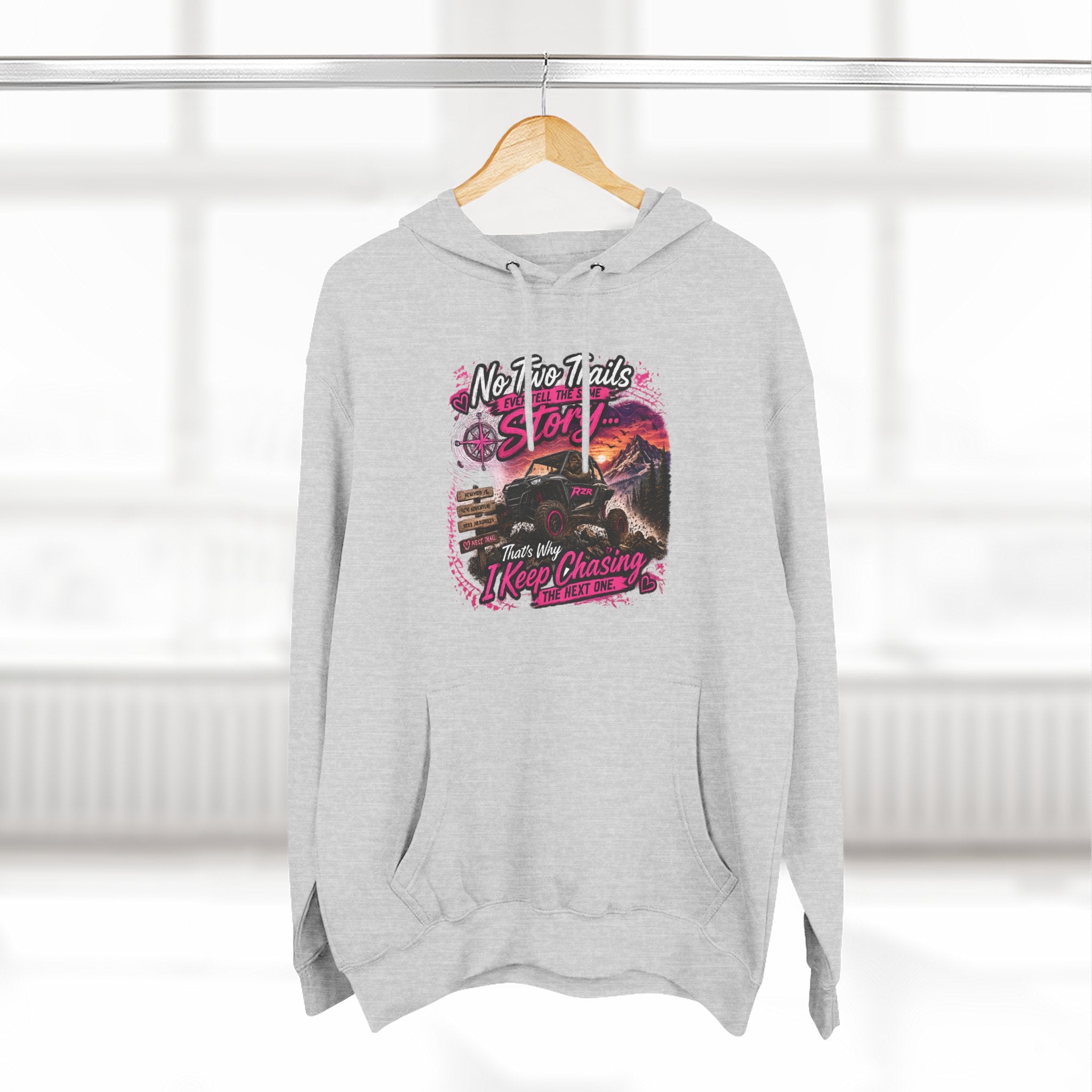 Vintage Desert Motorcycle Hoodie — "Nobody Rides Solo" Retro Biker Graphic