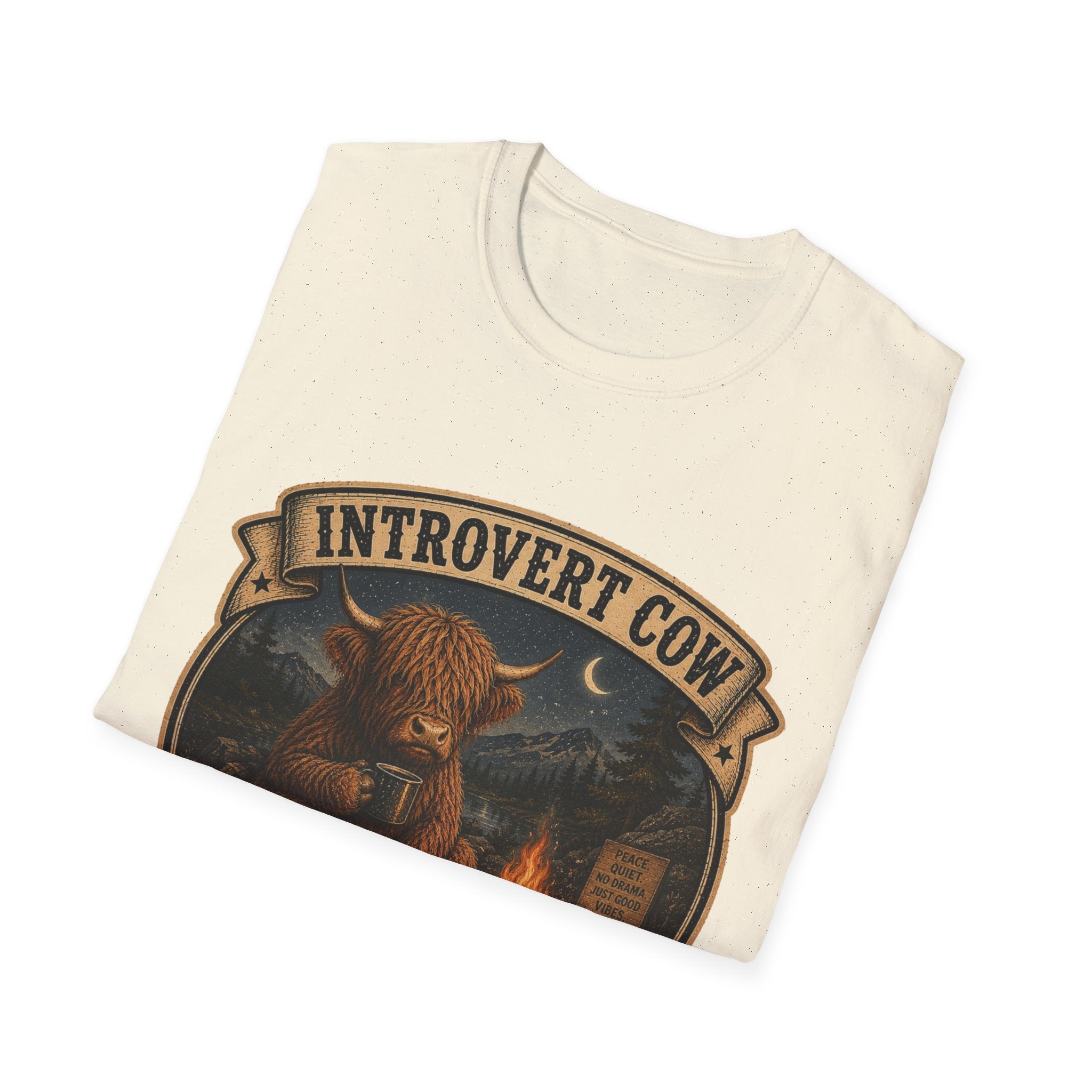 Inrovert Highland Cow Unisex Softstyle T-Shirt