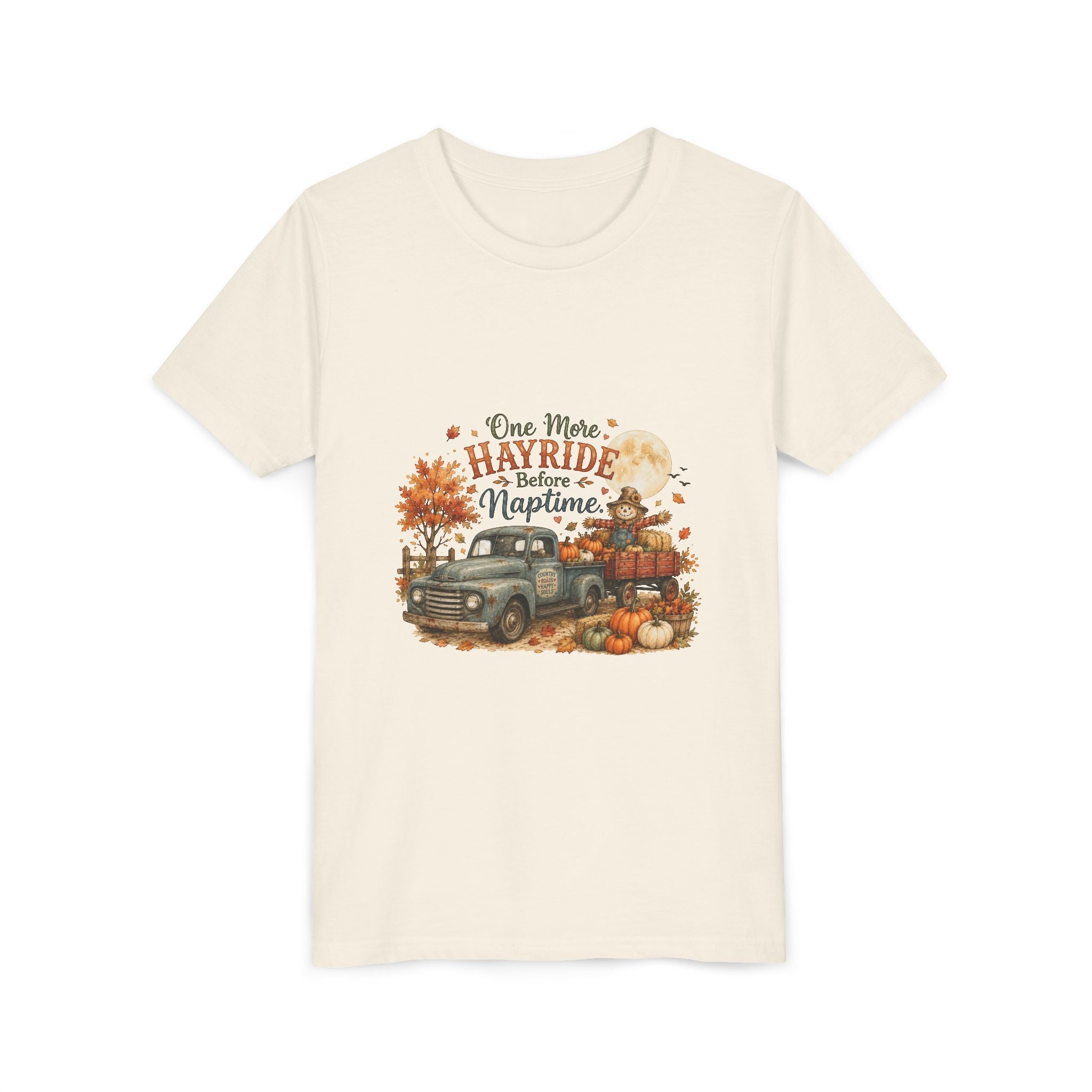 'One More Hayride Before Naptime' Fall Pumpkin Truck Shirt - Youth Tee