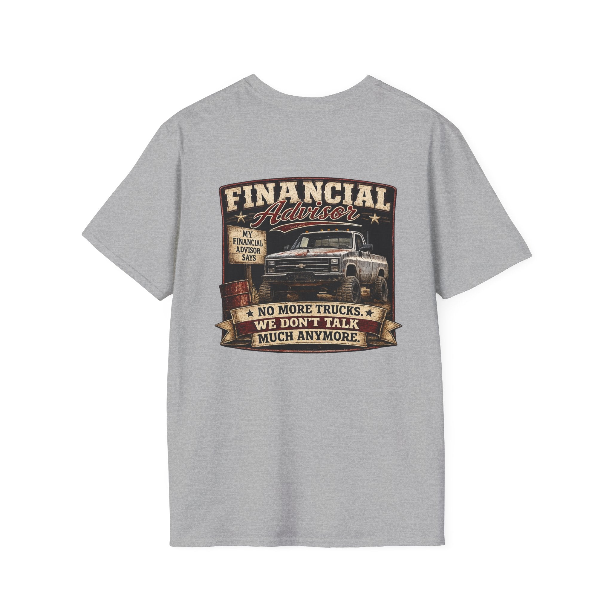 Financial Adviser - Chevrolet K30 Vintage Truck T-Shirt – Retro Chevy K-30 Badge Chest Tee