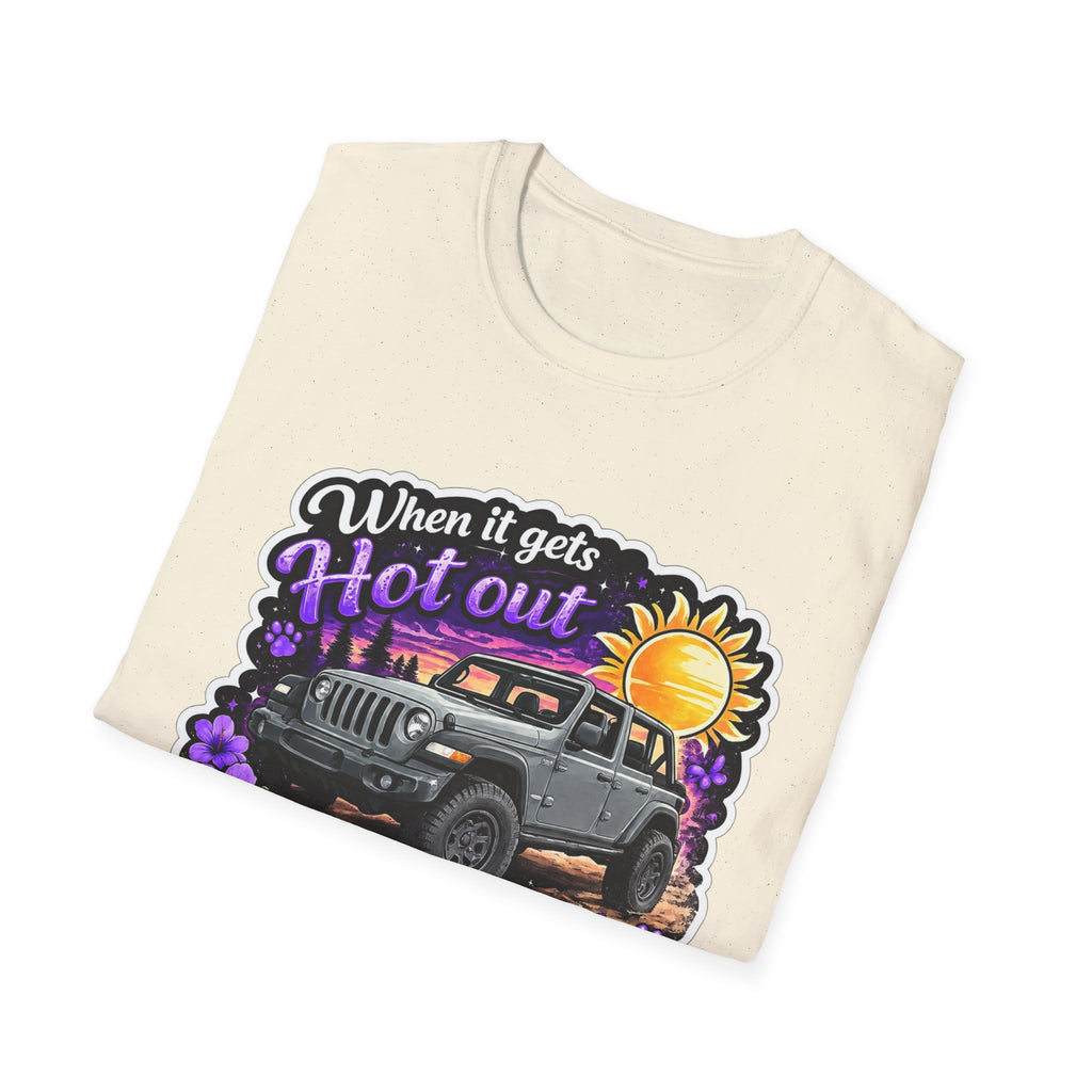 When It Gets Hot (Purple) Unisex Softstyle T-Shirt