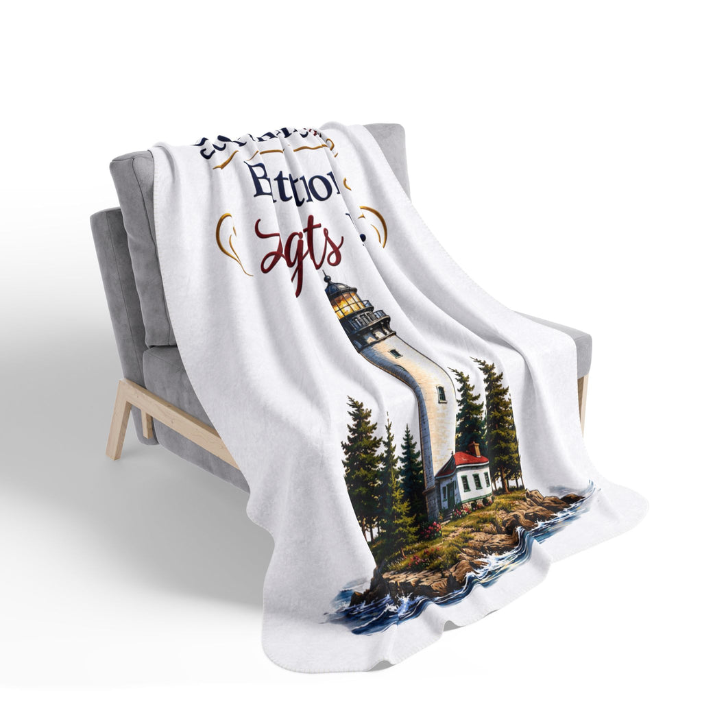 Storms Don't Last But Strong Lights Do Fleece Sherpa Blanket