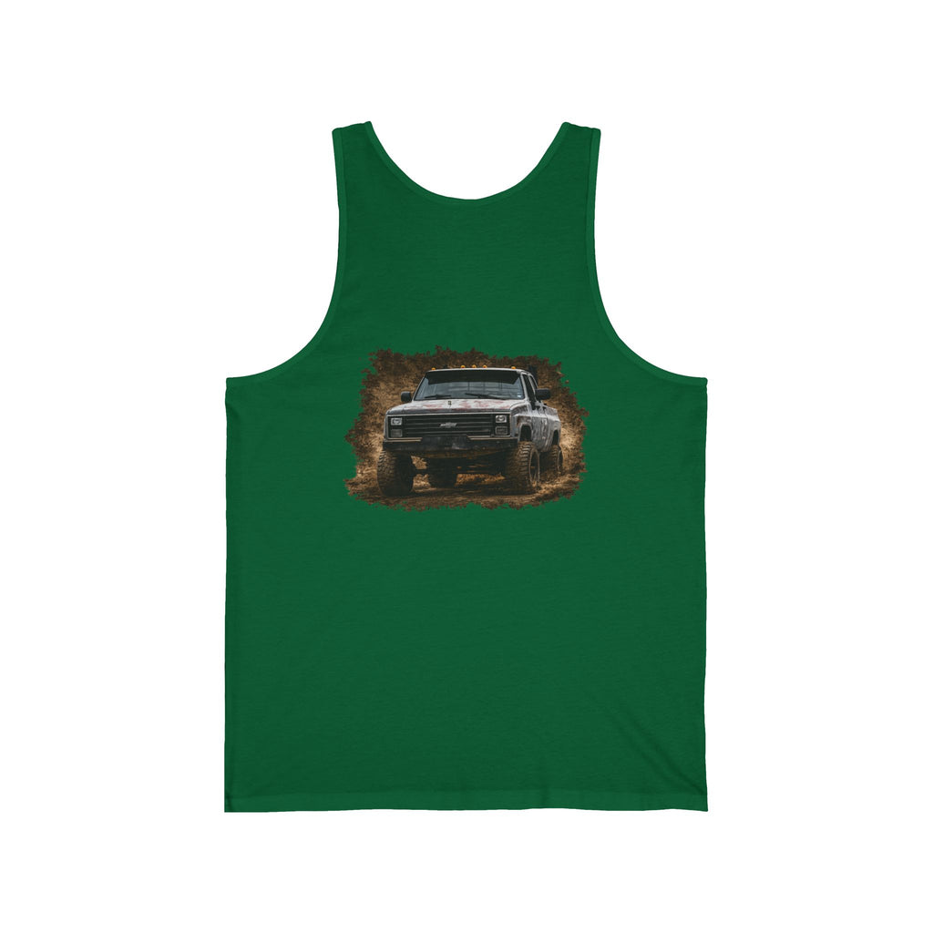Off‑Road Pickup Tank Top — K30 Badge & Rugged Truck Graphic