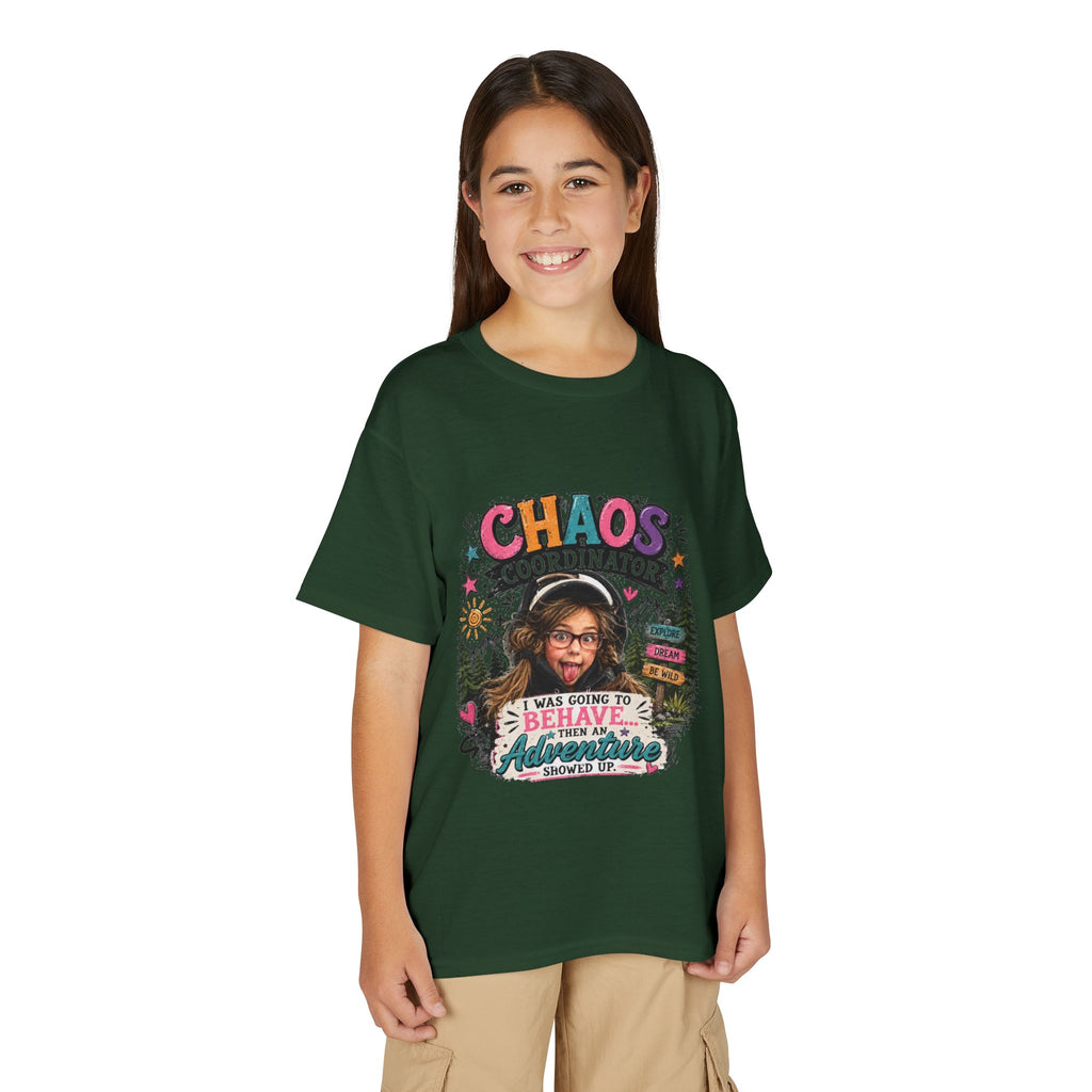"Chaos Coordinator" Adventure Graphic Kids Tee - Youth T-Shirt -