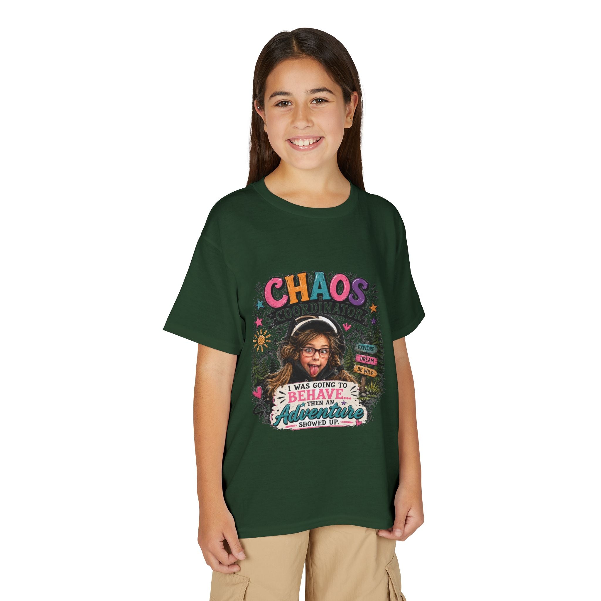 "Chaos Coordinator" Adventure Graphic Kids Tee - Youth T-Shirt -