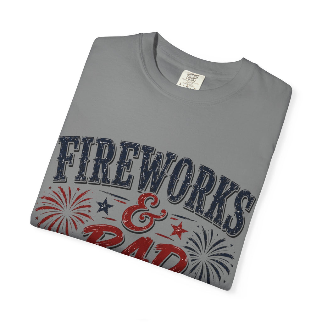 Fireworks & Bad Decisions T-Shirt — Patriotic 4th of July Party Tee