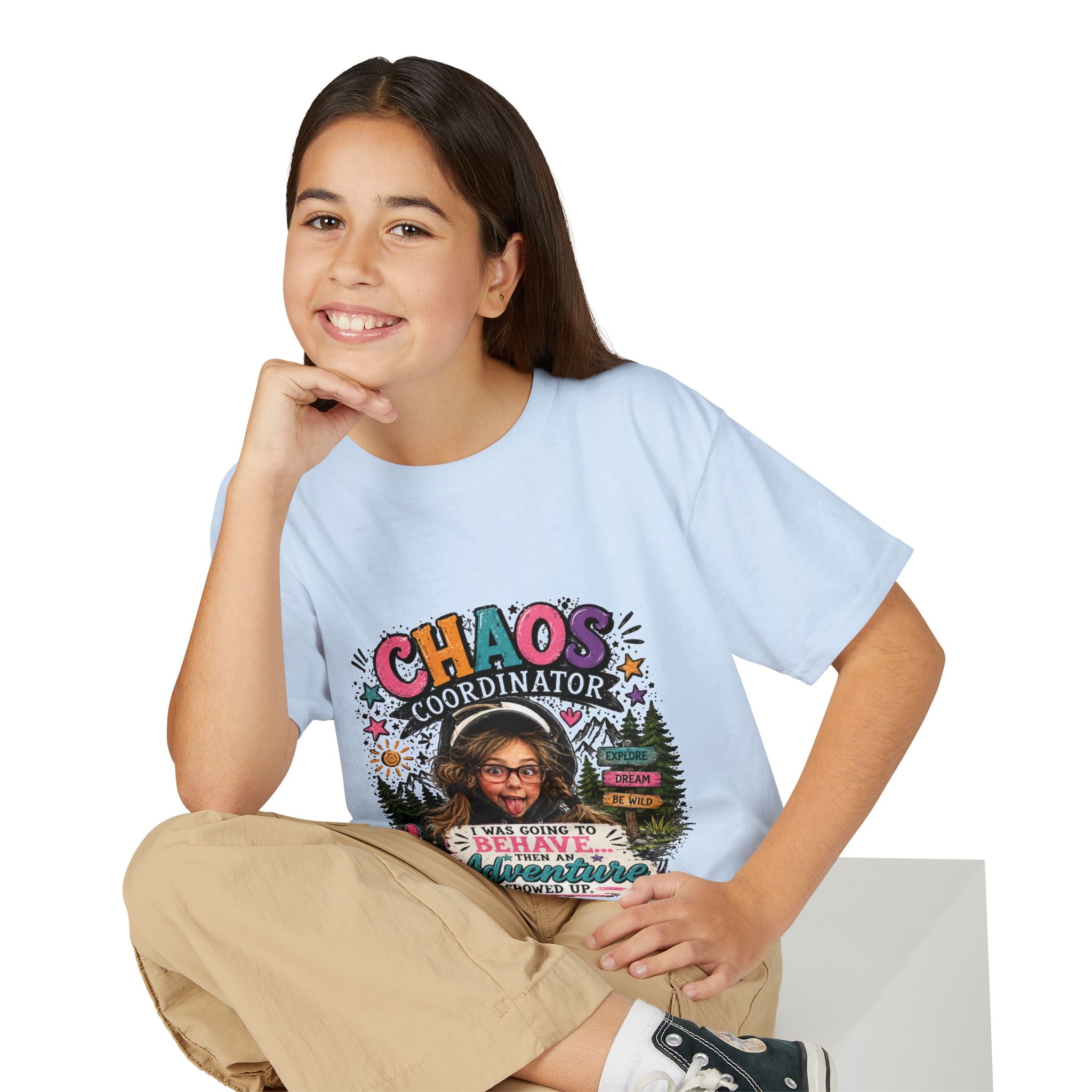 "Chaos Coordinator" Adventure Graphic Kids Tee - Youth T-Shirt -