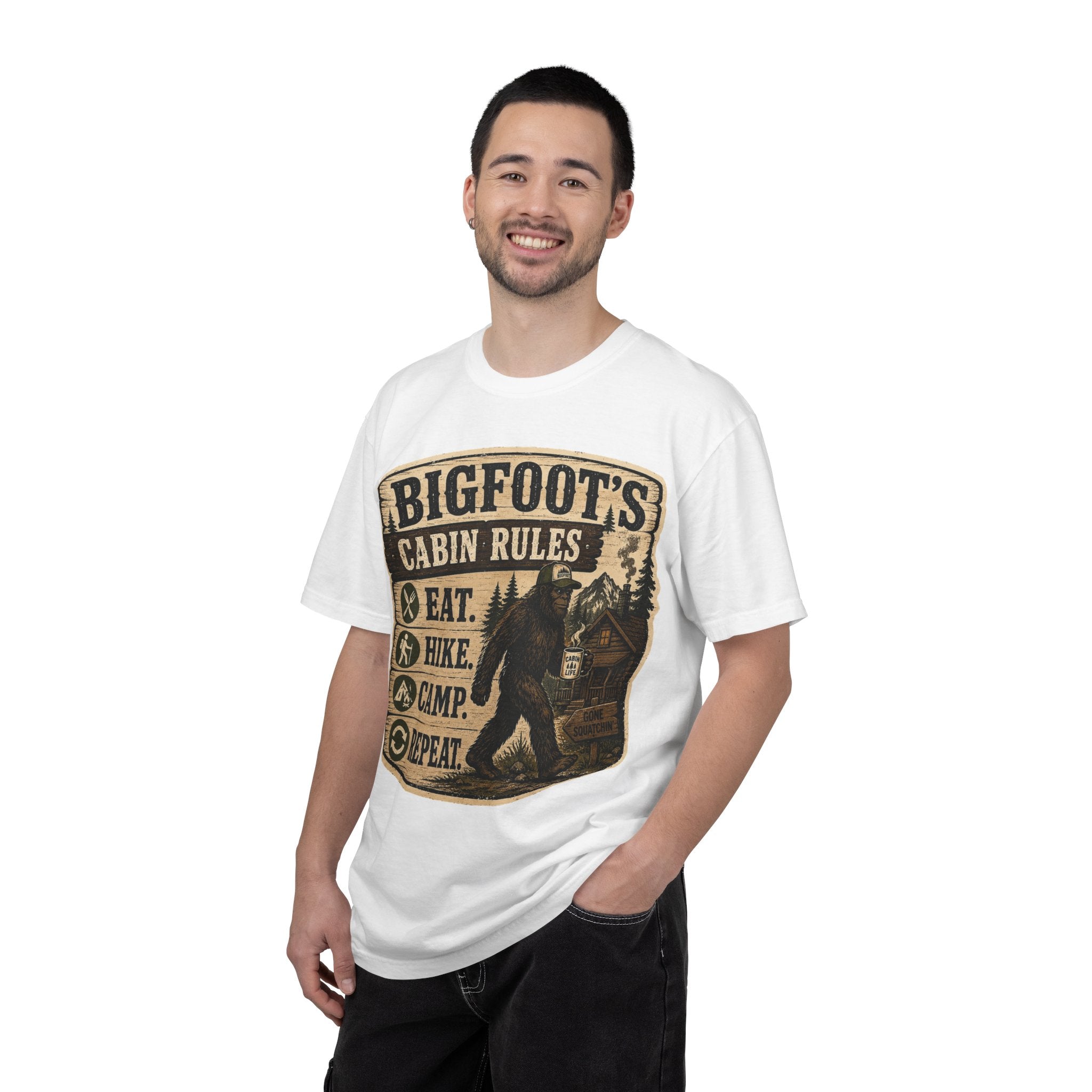 Bigfoot's Cabin Rules T-shirt