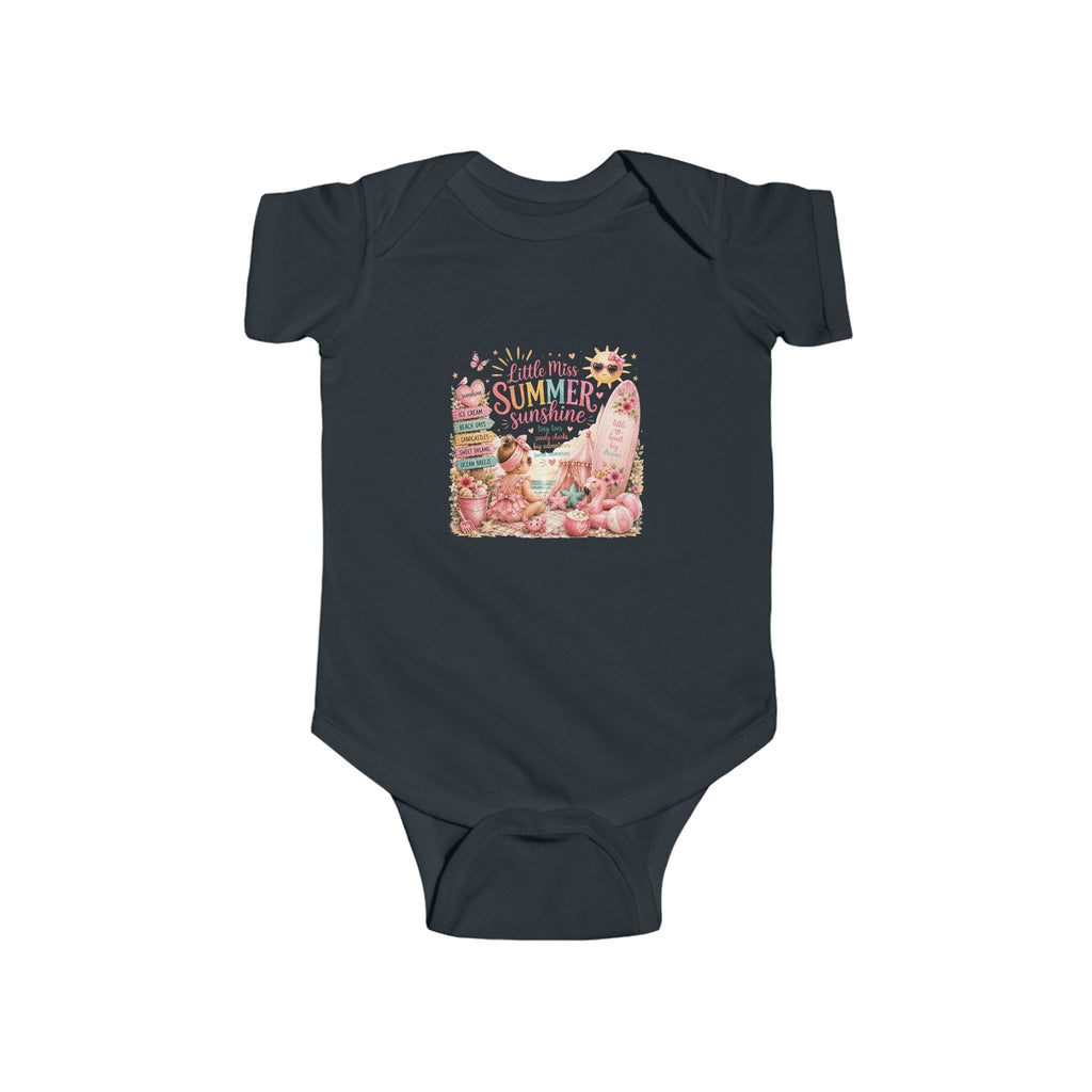 "Hello My Summer Sunshine" Cute Floral Beach Infant Onesie — Baby Bodysuit