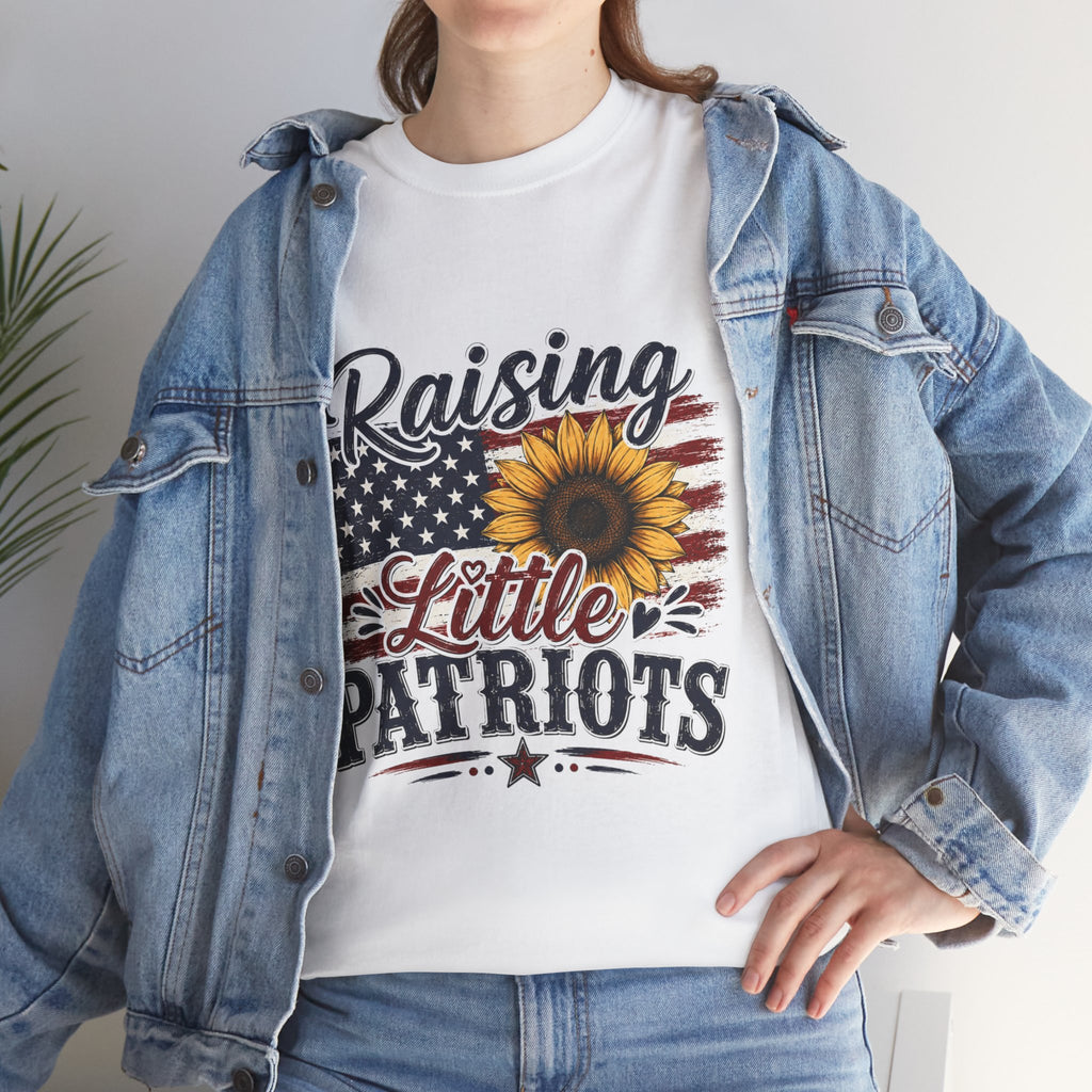 Raising Little Patriots 4th of July Tee — Patriotic Independence Day Tee